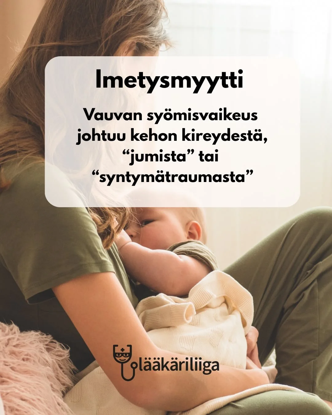 ❓Oletko kuullut v&auml;itteen, ett&auml; vauvan imetysvaikeus johtuu &ldquo;jumista&rdquo; tai &ldquo;kireydest&auml;&rdquo;?

🔍 Tutkimus ei tue t&auml;t&auml; k&auml;sityst&auml; &ndash; se ei kuulu nykyiseen ymm&auml;rrykseen vauvan kehon normaali