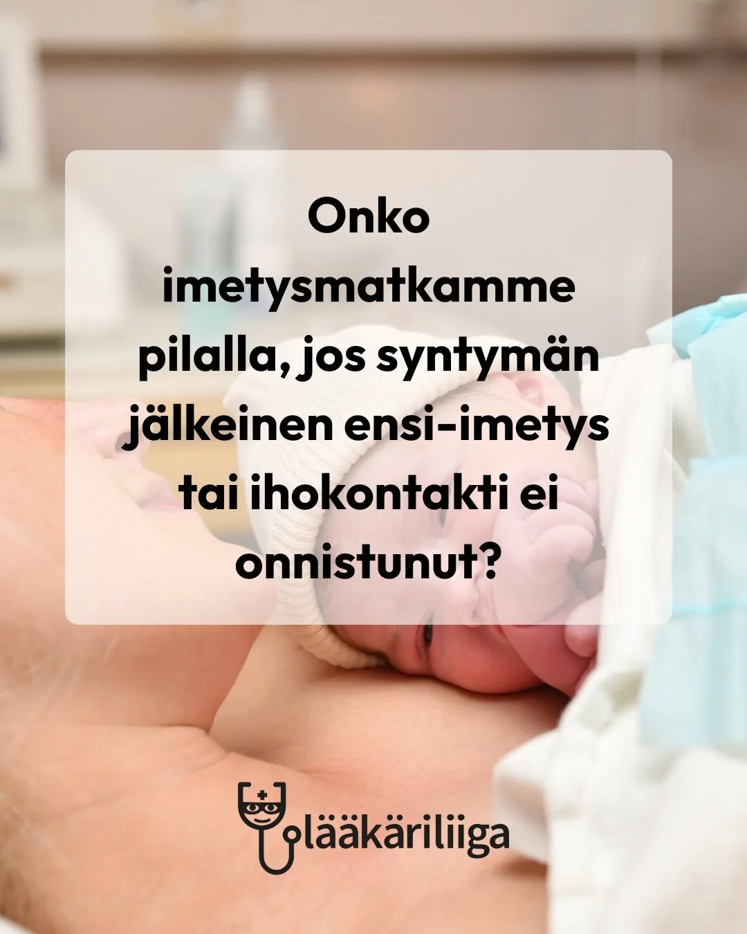 On paljon puhetta &ldquo;kultaisesta tunnista&rdquo; eli ensimm&auml;isest&auml; vauvan syntym&auml;n j&auml;lkeisest&auml; tunnista, kun vauva on ihokontaktissa vanhempansa syliss&auml;. Ja kyll&auml;, varhaisella ihokontaktilla ja ensi-imetyksell&a