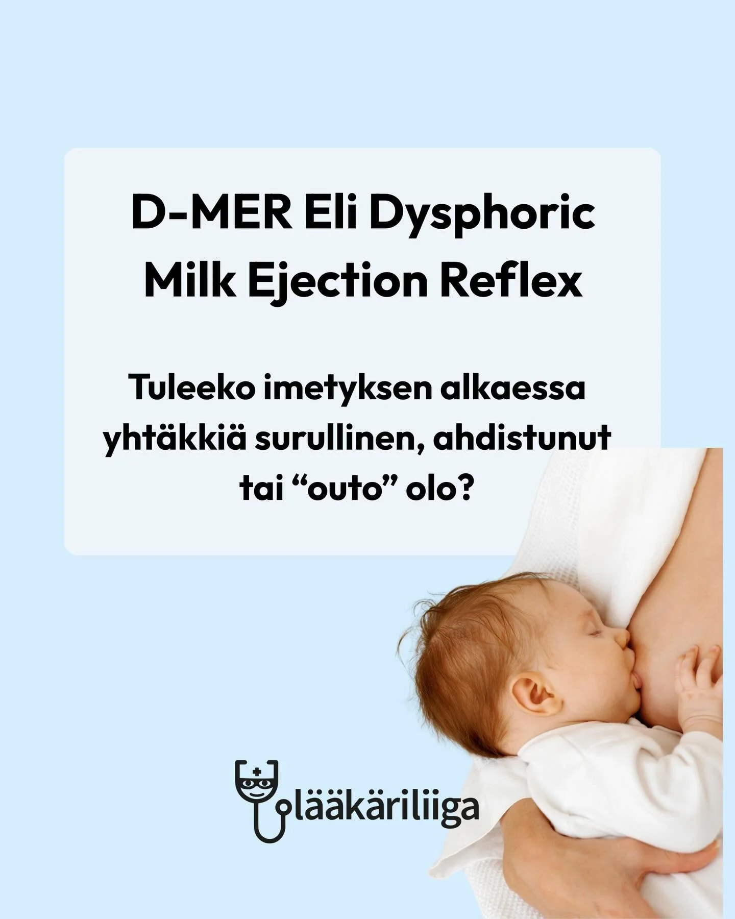Toivepostaus 💚 Olette kysyneet meilt&auml; paljon: mik&auml; on D-MER?

Perehdyimme kirjallisuuteen ja kuuntelimme teid&auml;n kokemuksianne. D-MER on melko hiljattain tunnistettu ilmi&ouml;, ja tutkimusta on viel&auml; rajallisesti. Silti moni kuva