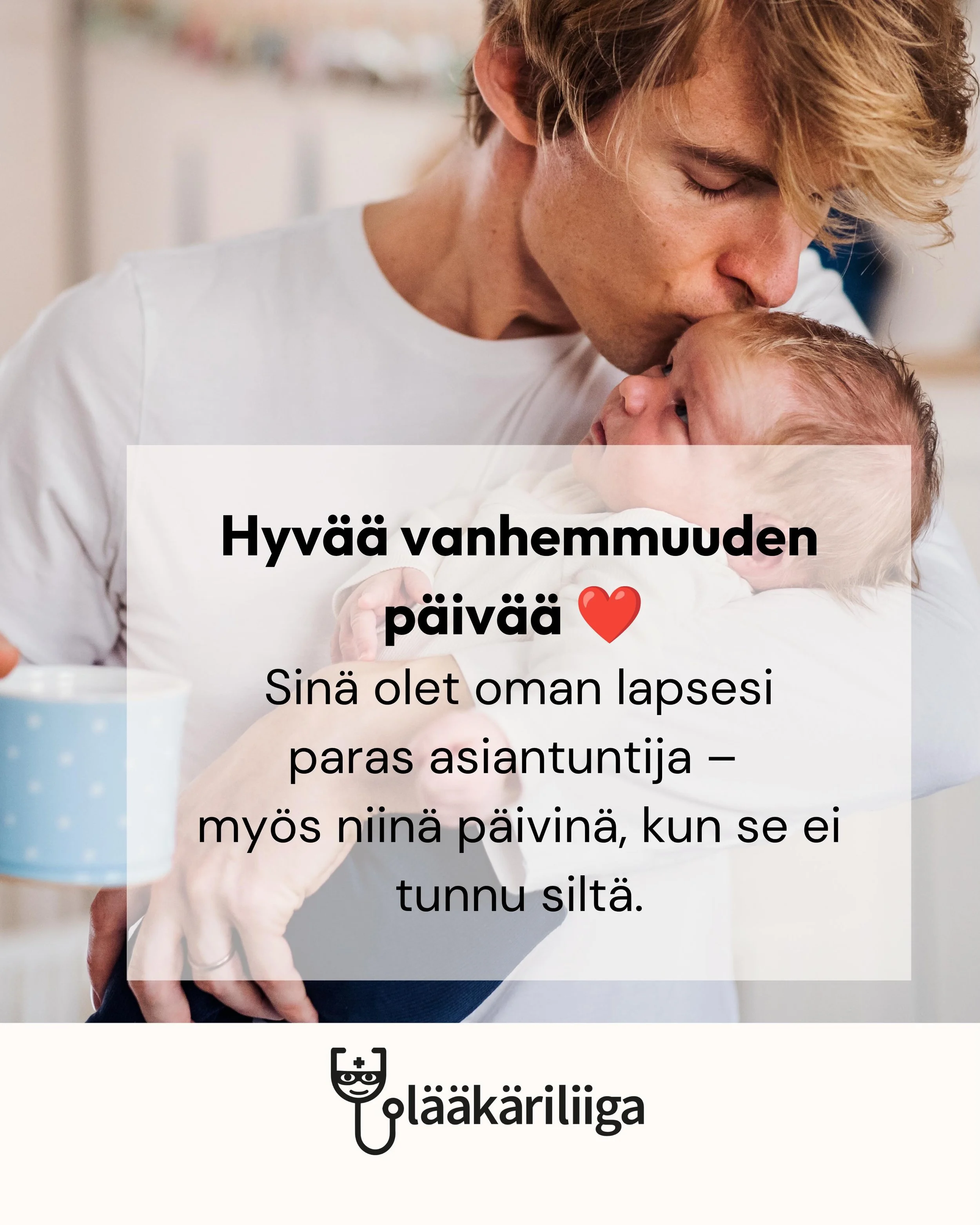 Hyv&auml;&auml; kansainv&auml;list&auml; vanhemmuuden p&auml;iv&auml;&auml; ❤️

Sin&auml; vanhempana olet oman lapsesi paras asiantuntija, vaikka se ei aina tuntuisi silt&auml;. Emme me l&auml;&auml;k&auml;rit, hoitajat tai muut ammattilaiset tunne l