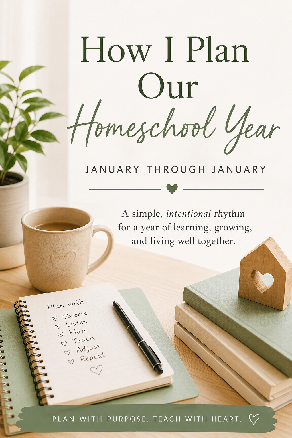 How I Plan Our Homeschool Year, January Through January