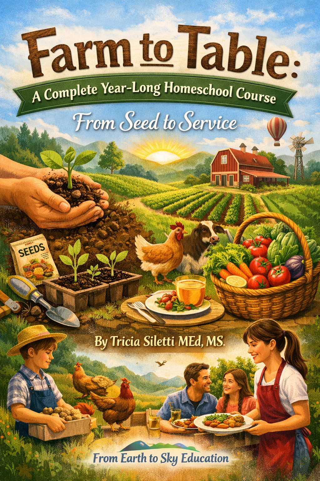 Farm to Table: A Complete Year-Long Homeschool Course  From Seed to Service