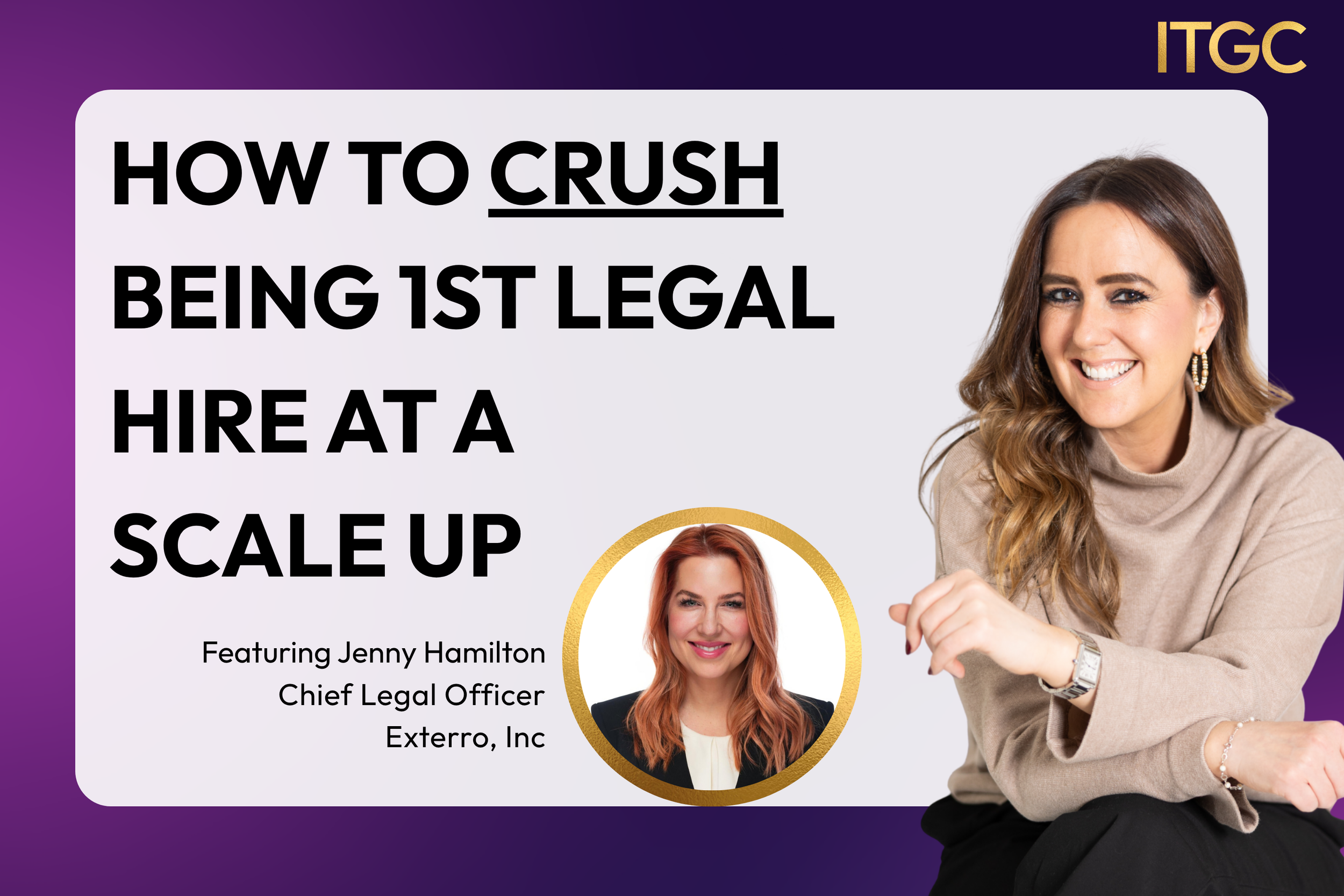 How to crush being the 1st legal hire at a scale up