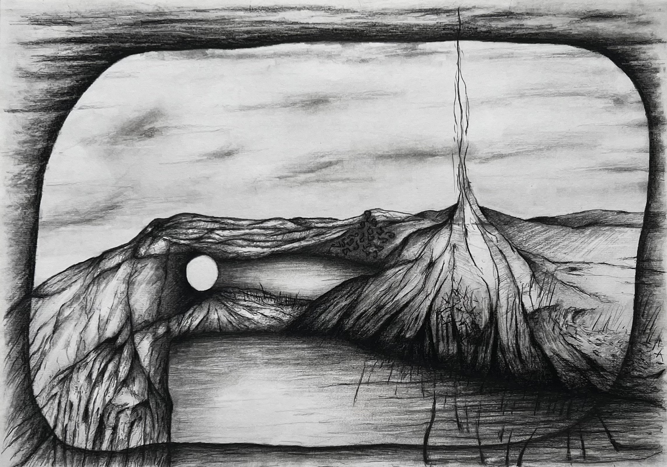  Resurgence , 2026 
Graphite on paper 
29.6 × 42 cm (11.7 × 16.5 in)