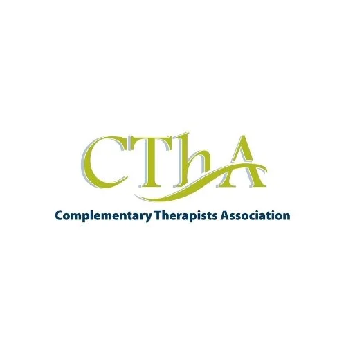 Logos for the Complementary Therapists Association with the acronym CTA in large green letters and full name below in blue text.