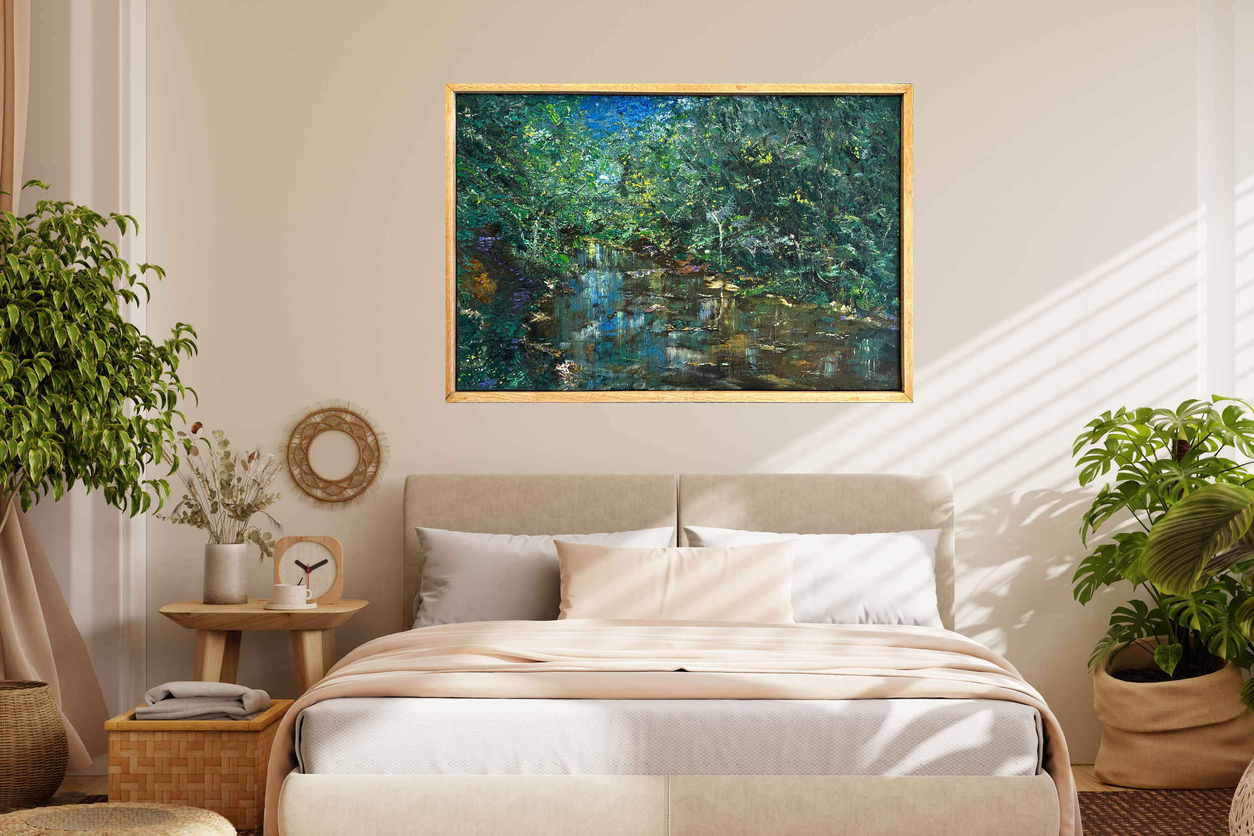 Strid Wood at Bolton Abbey Oil Painting. 90x60cm