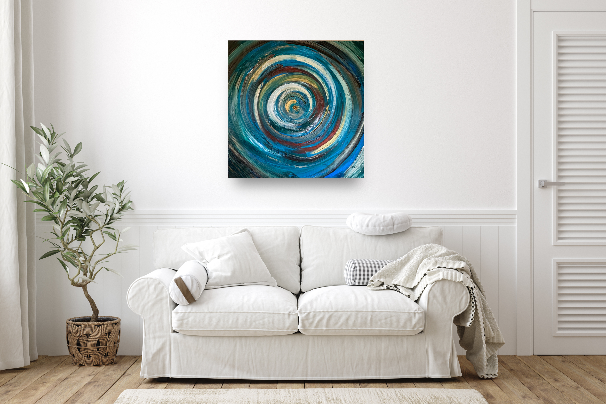 'Meditate' Calming Oil on Canvas