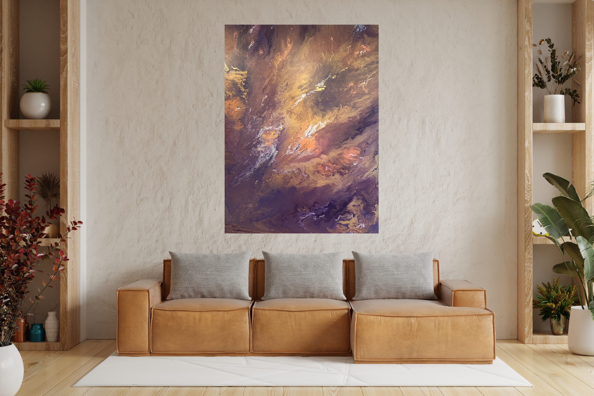 'Self Belief' Explores the the thing that is often difficult to find, yet is the key to happiness. 120cm x 90 cm acrylic on canvas