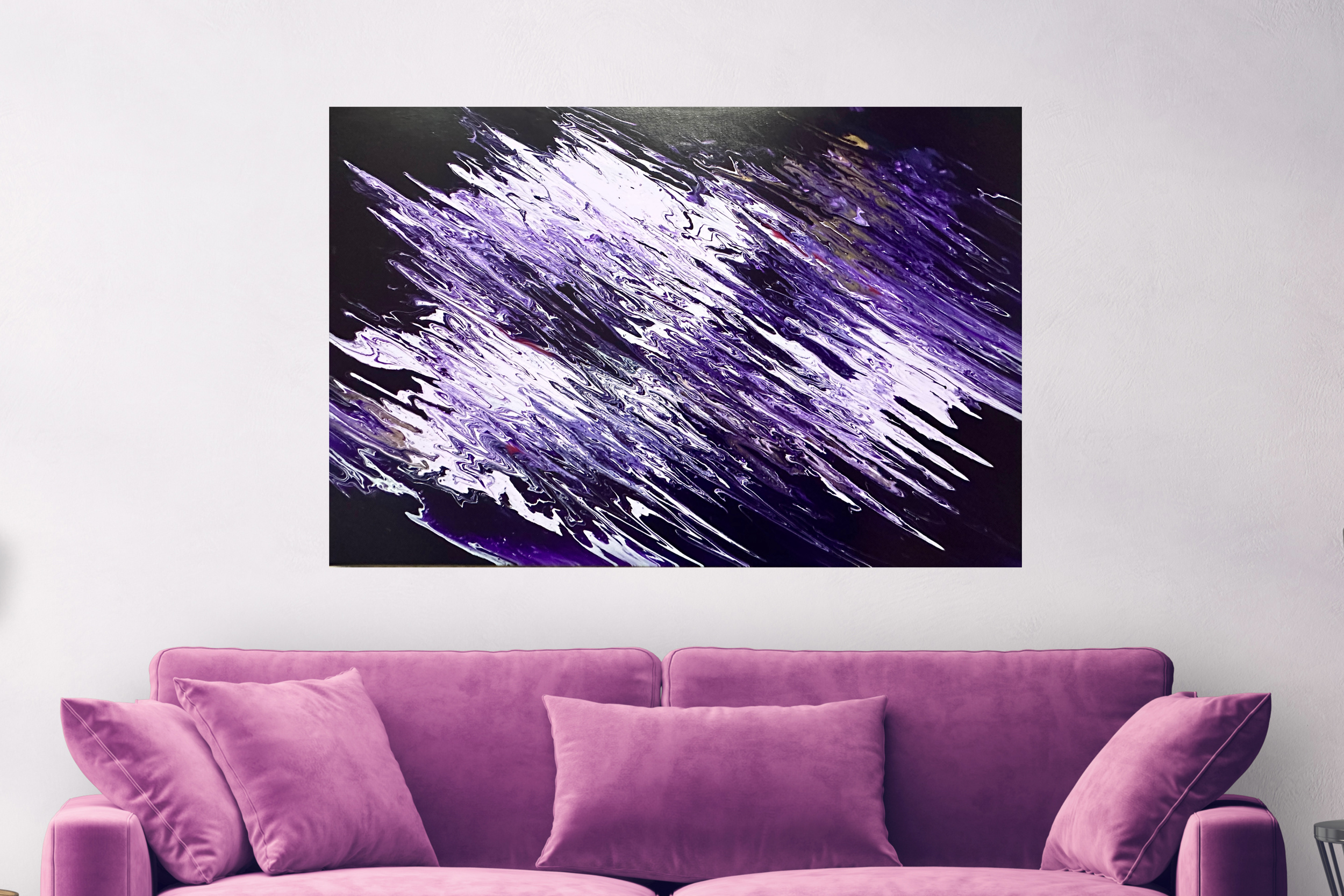 'Forbidden Love' Seeking Clarity through the excitement. 90x60cm acrylic on canvas