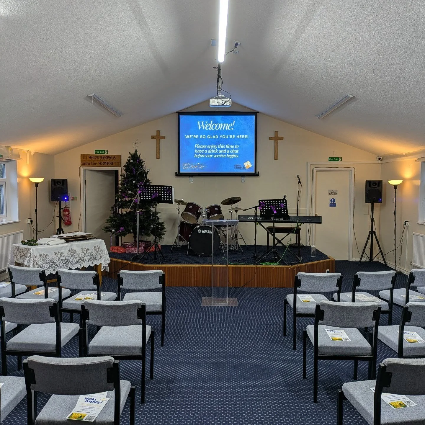 Our very first Sunday service takes place today!