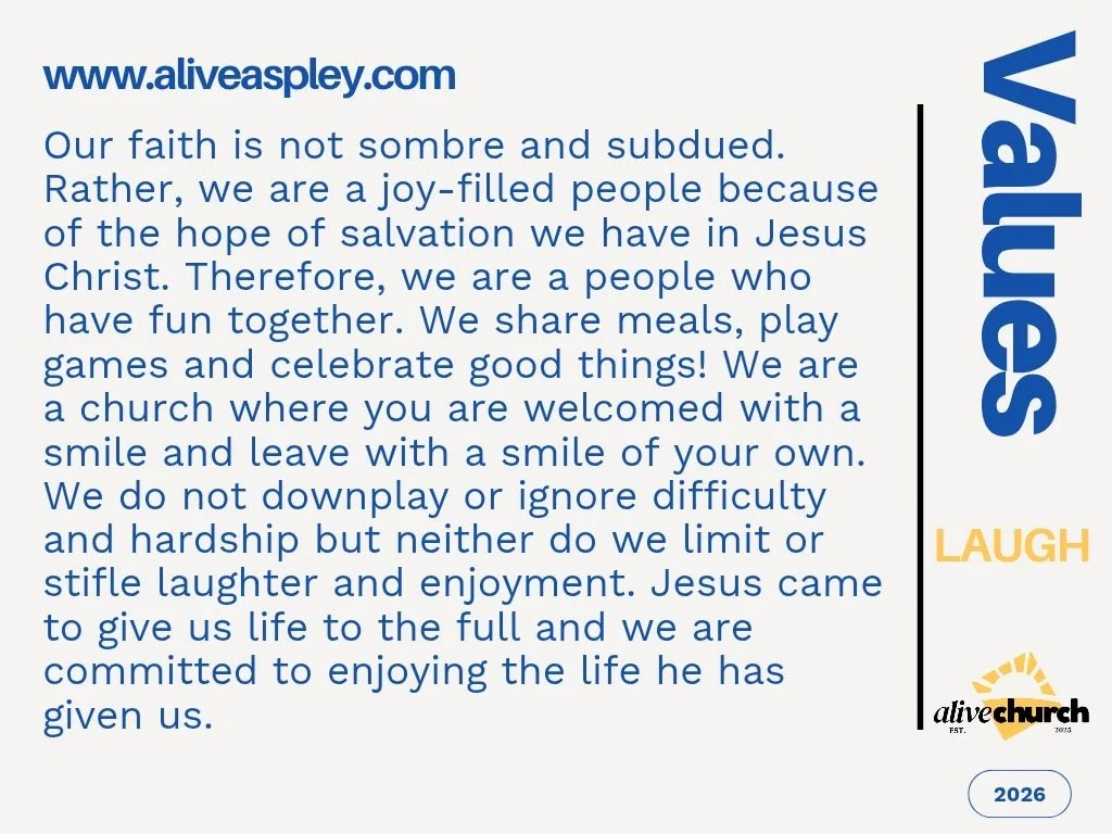 Join us at 4pm today as we continue our Values series. Promises to be a funny one! 😄