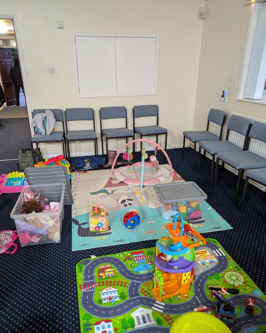 Tomorrow we are looking forward to hearing from the wonderful Tina Leonardi at our 4pm gathering - do join us if you can! Did you know we also provide a play space for children in the room with us? All are welcome here ❤️