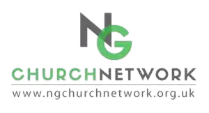 Logo for the Church Network with a green globe, gray text, and the website www.churchnetwork.org.uk beneath.