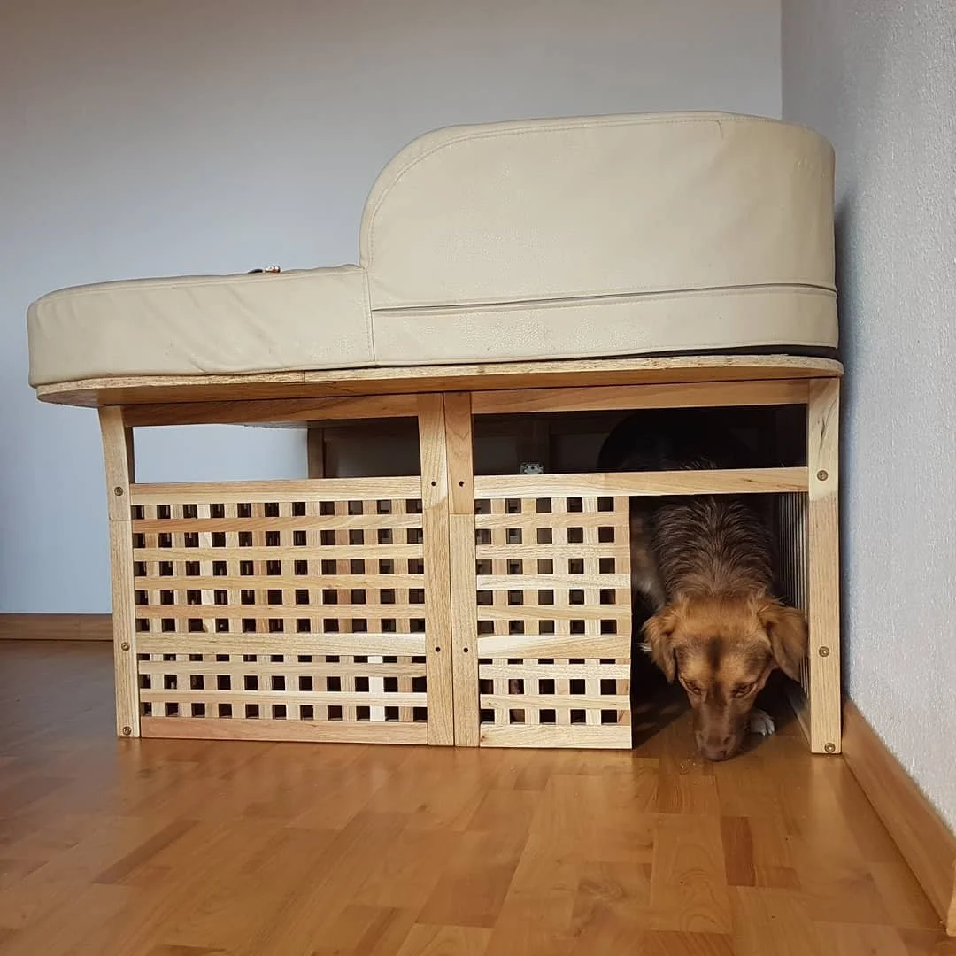 Habe Finja ein Stockbett gebaut. 
#pyjamaparty #stockbett #schlimmja #🐶