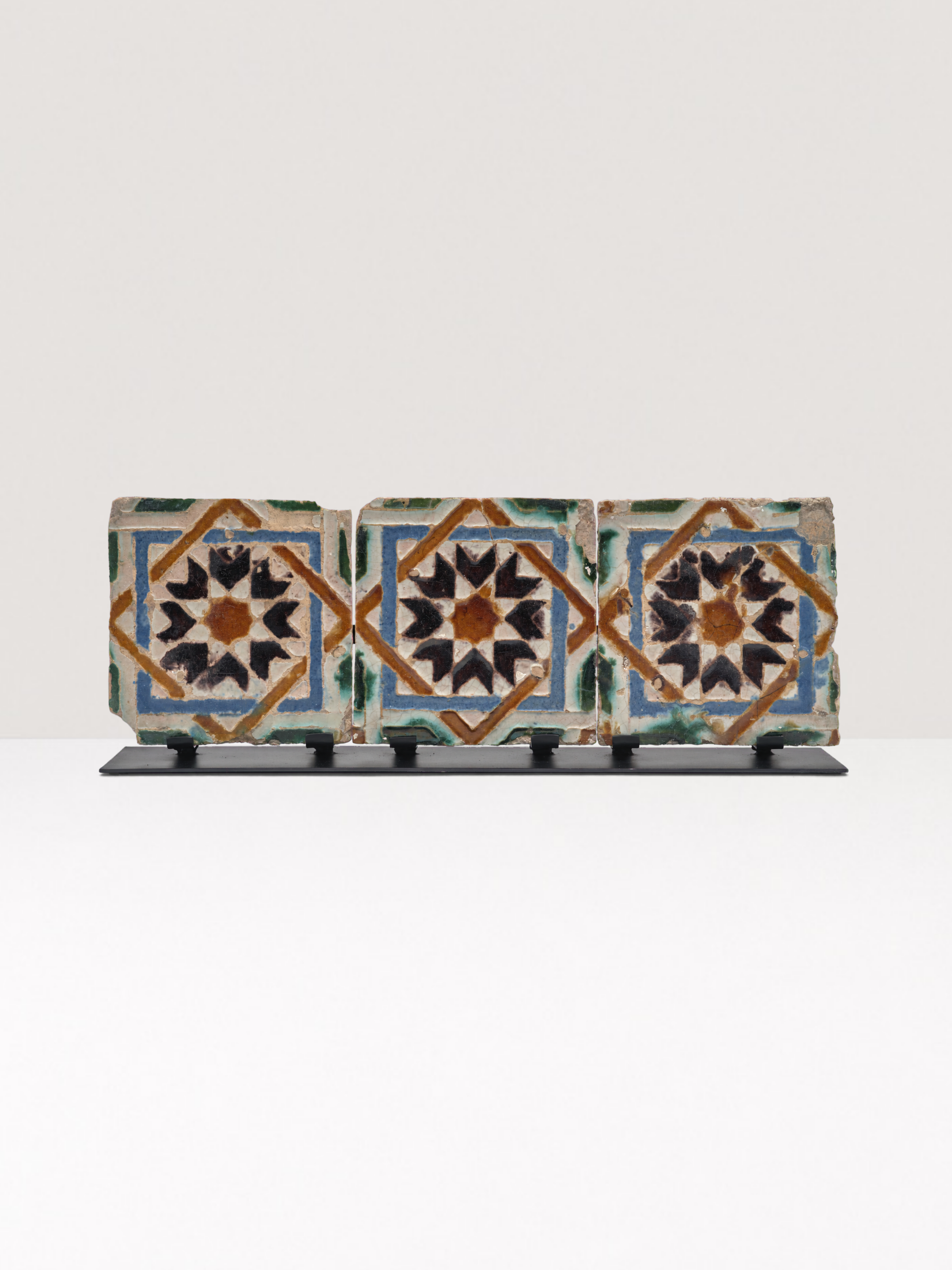 Panel of Three Mudejar Arista Tiles