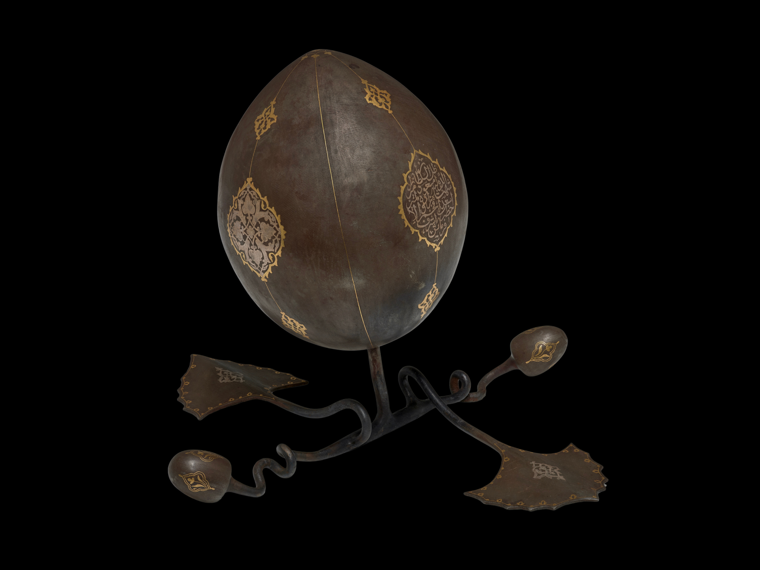 Qajar damascened melon fruit