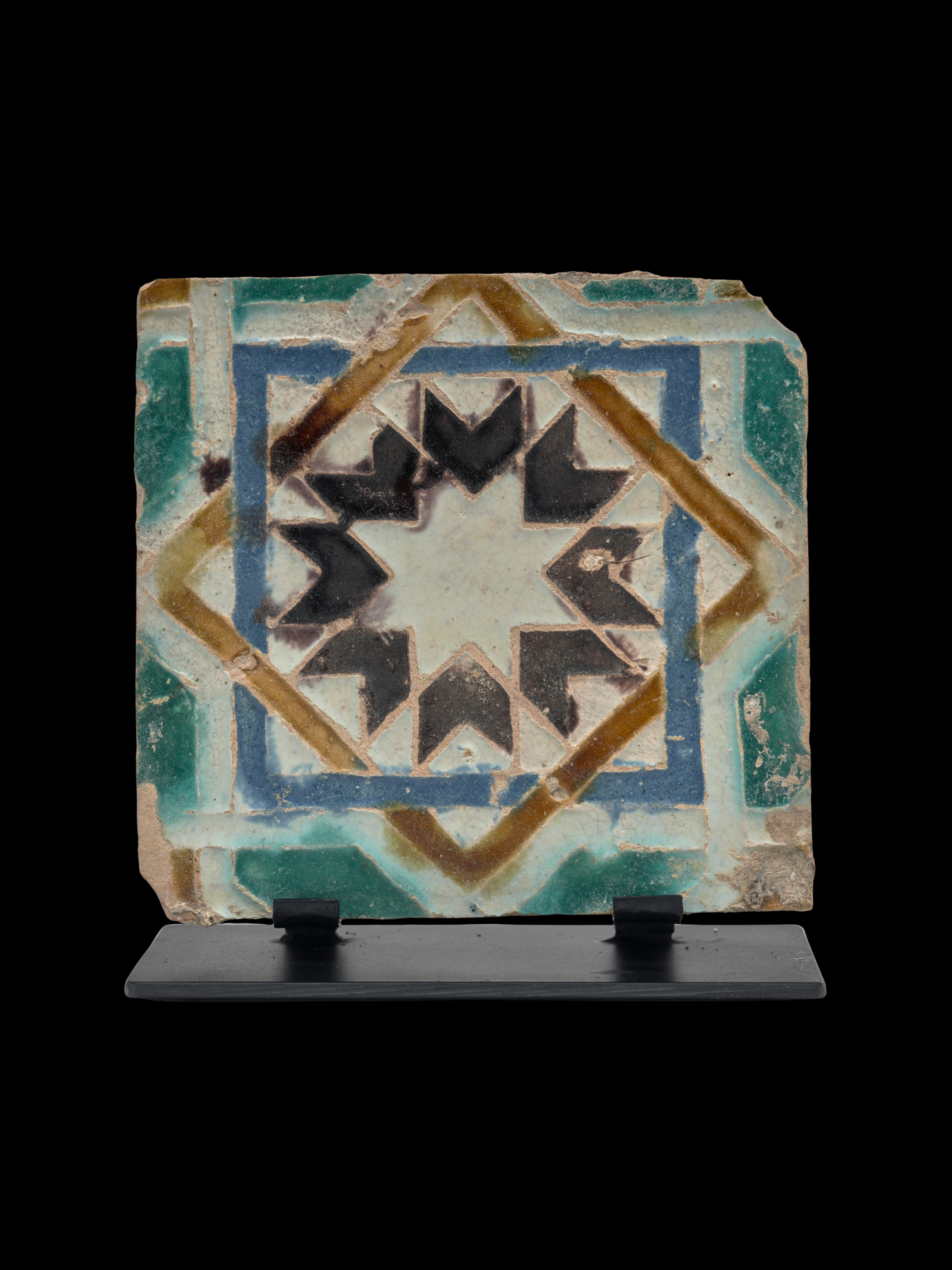 Eight-pointed star Mudejar Arista Tile