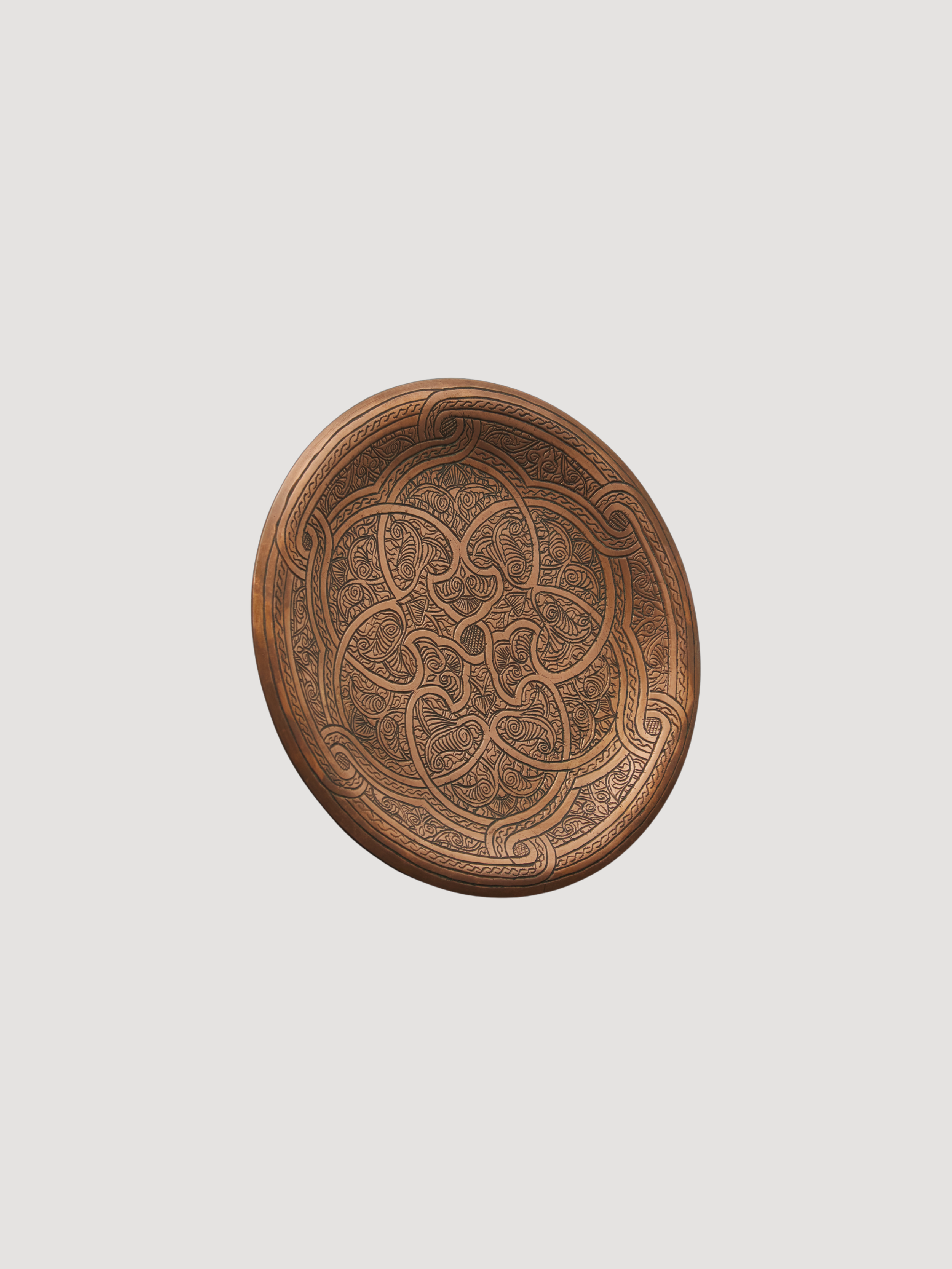 19th century Mamluk Revival Copper Dish