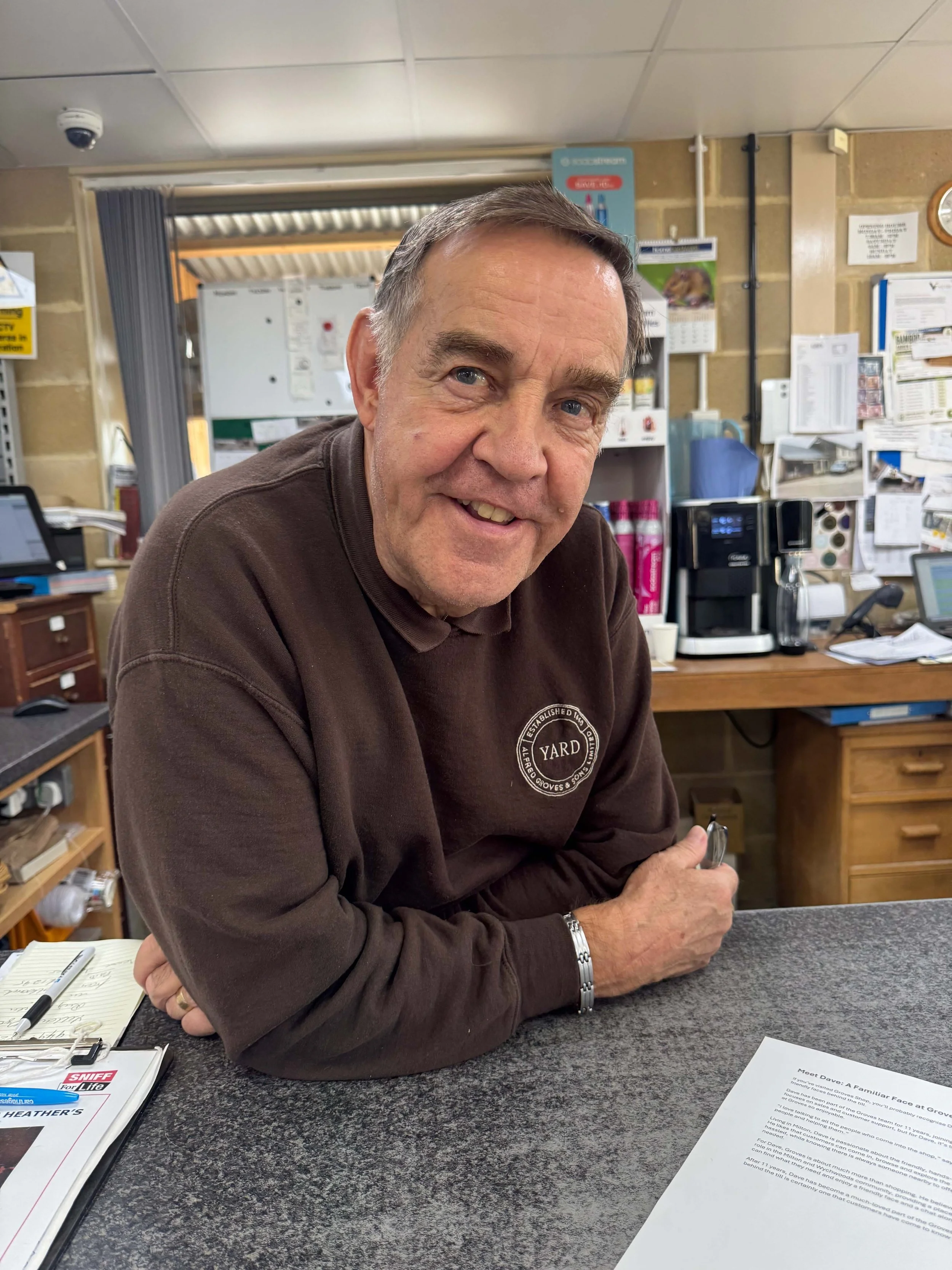 Meet Dave: A Familiar Face at Groves Shop