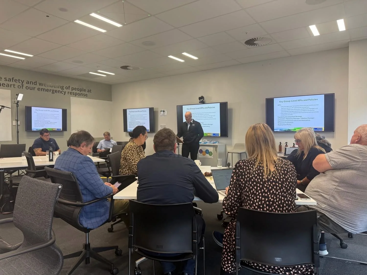 May 2026.  The Mayor and I attended a Civil Defence induction day at the Waikato Emergency Management Control Centre in Hamilton.

As Taupō District’s Civil Defence lead councillor, I play an important role in helping ensure our district is prepared 