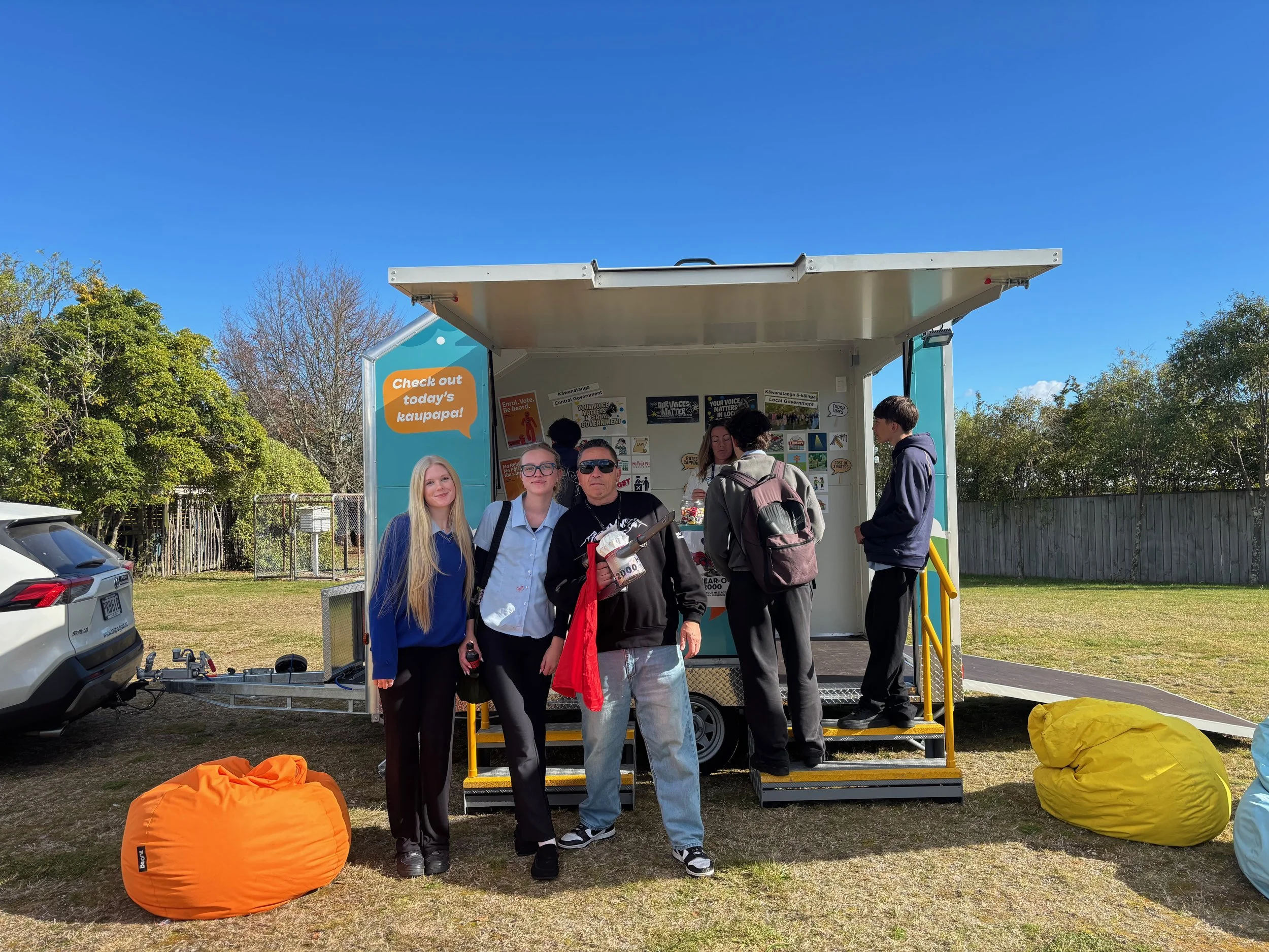 May 2026.  Spent time up at Tauhara College supporting #YouthWeek with the council team who were out and about this week.  An opportunity to speak with our future leaders, for students to ask questions about how our district is run and to encourage t