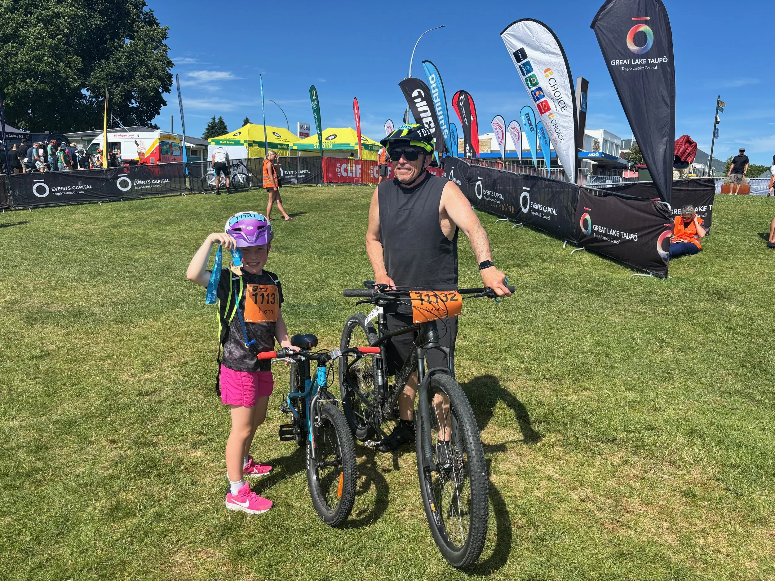 Nov 2025.  Took part in the iconic Lake Taupō Cycle Challenge alongside my youngest daughter in the 'Lakesider'.  We both loved it!  This is a major event on the Taupō calendar and contributes massively to our local tourism, economy and community - a