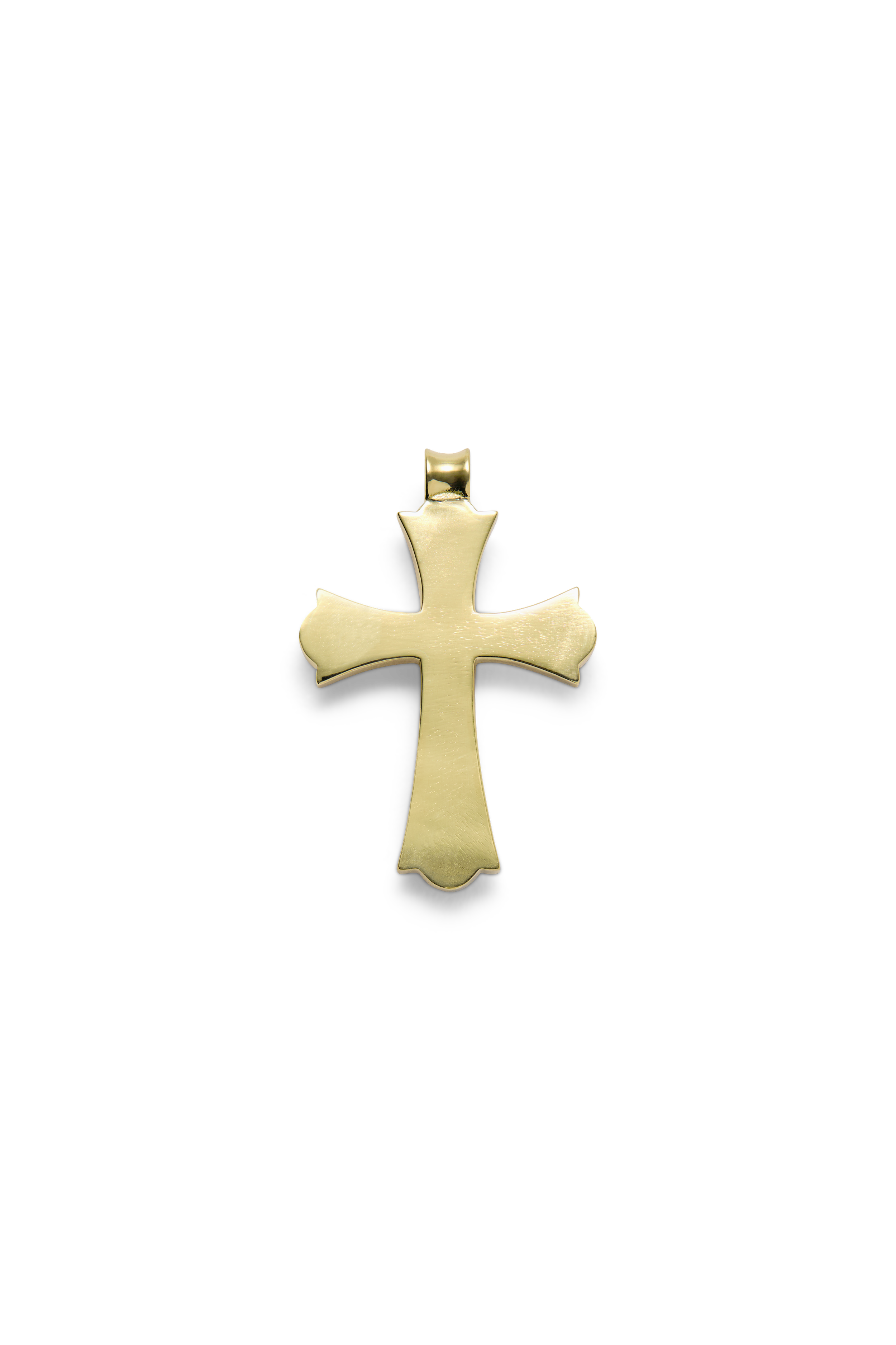 Cruz de oro de 18 kt con rubí, diseño de Sofía Sunyer