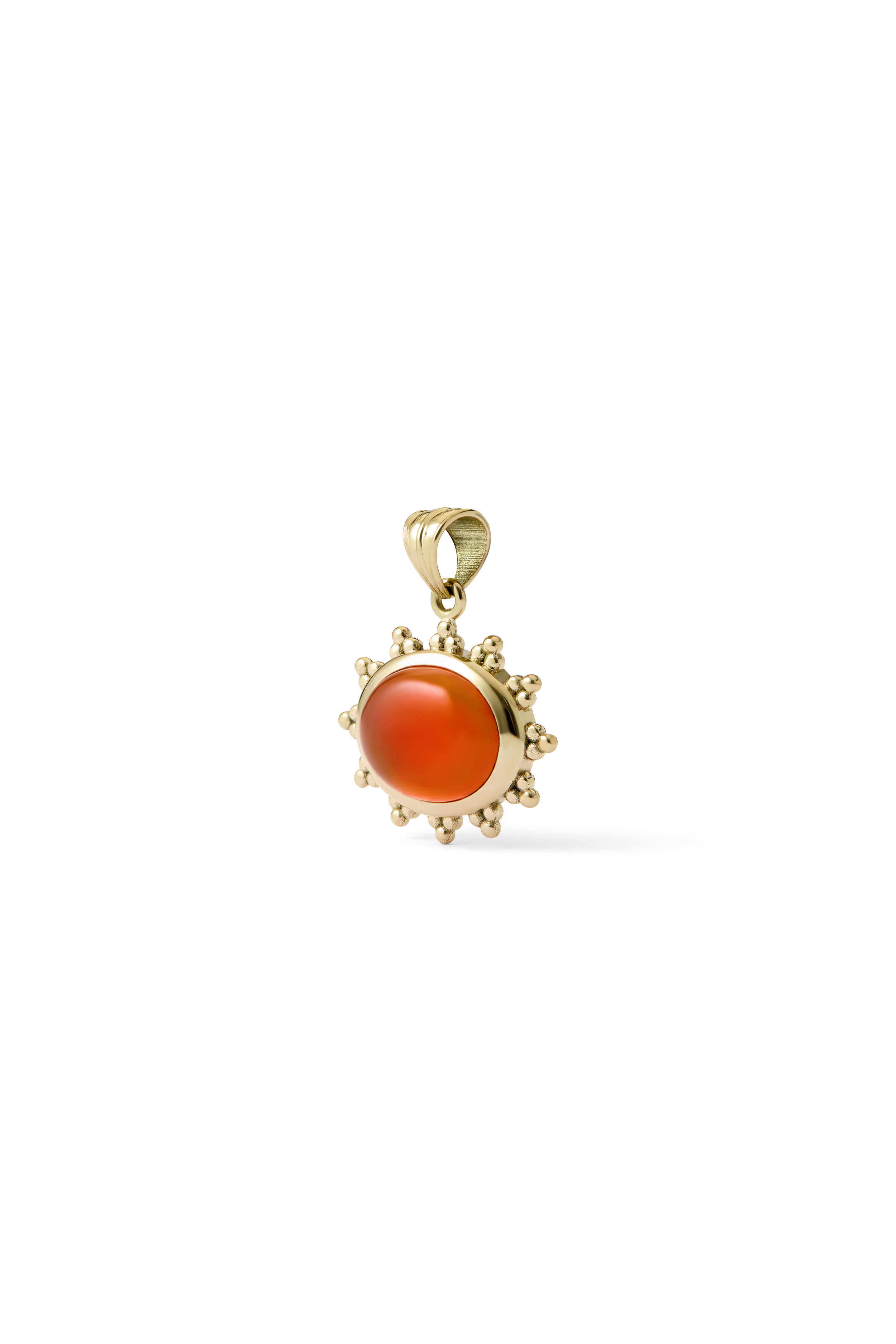Colgante de oro de 18 kt con cornalina, diseño de Sofía Sunyer