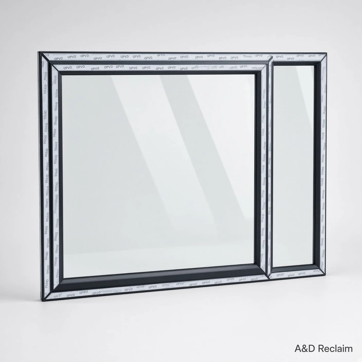 Ref DD10 (N) : New UPVC Black Double Window
