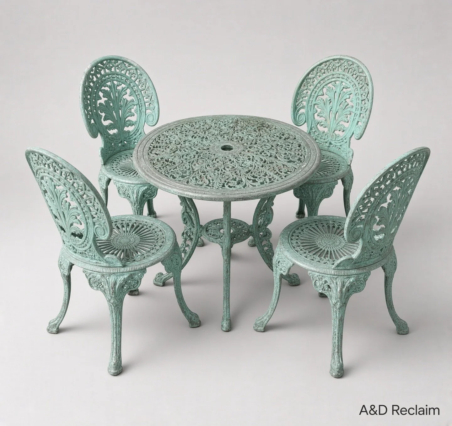 Secondhand Aluminium Table & x4 Chairs