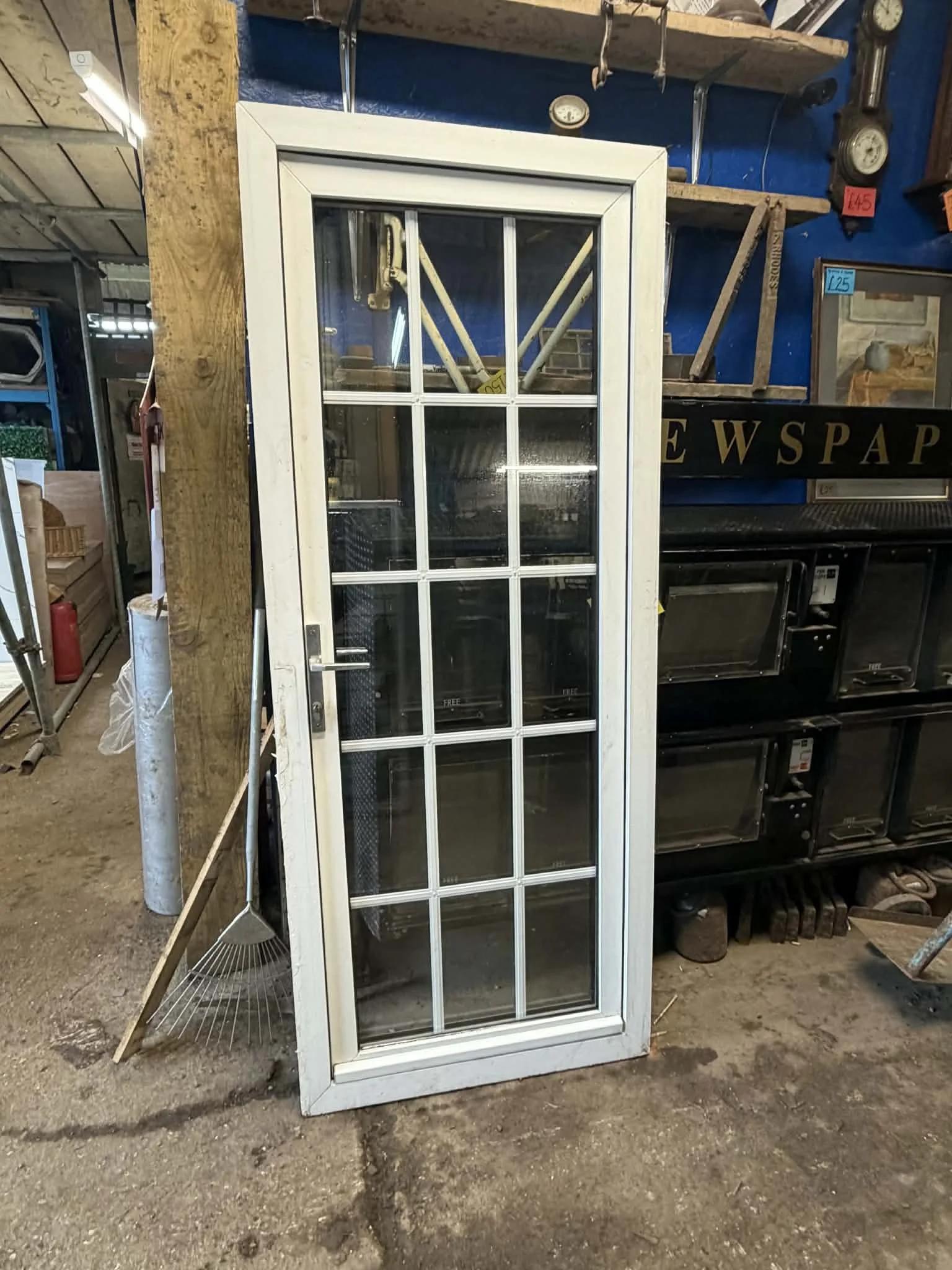 D2 : Secondhand UPVC Back / Side Door - 845mm x 2050mm