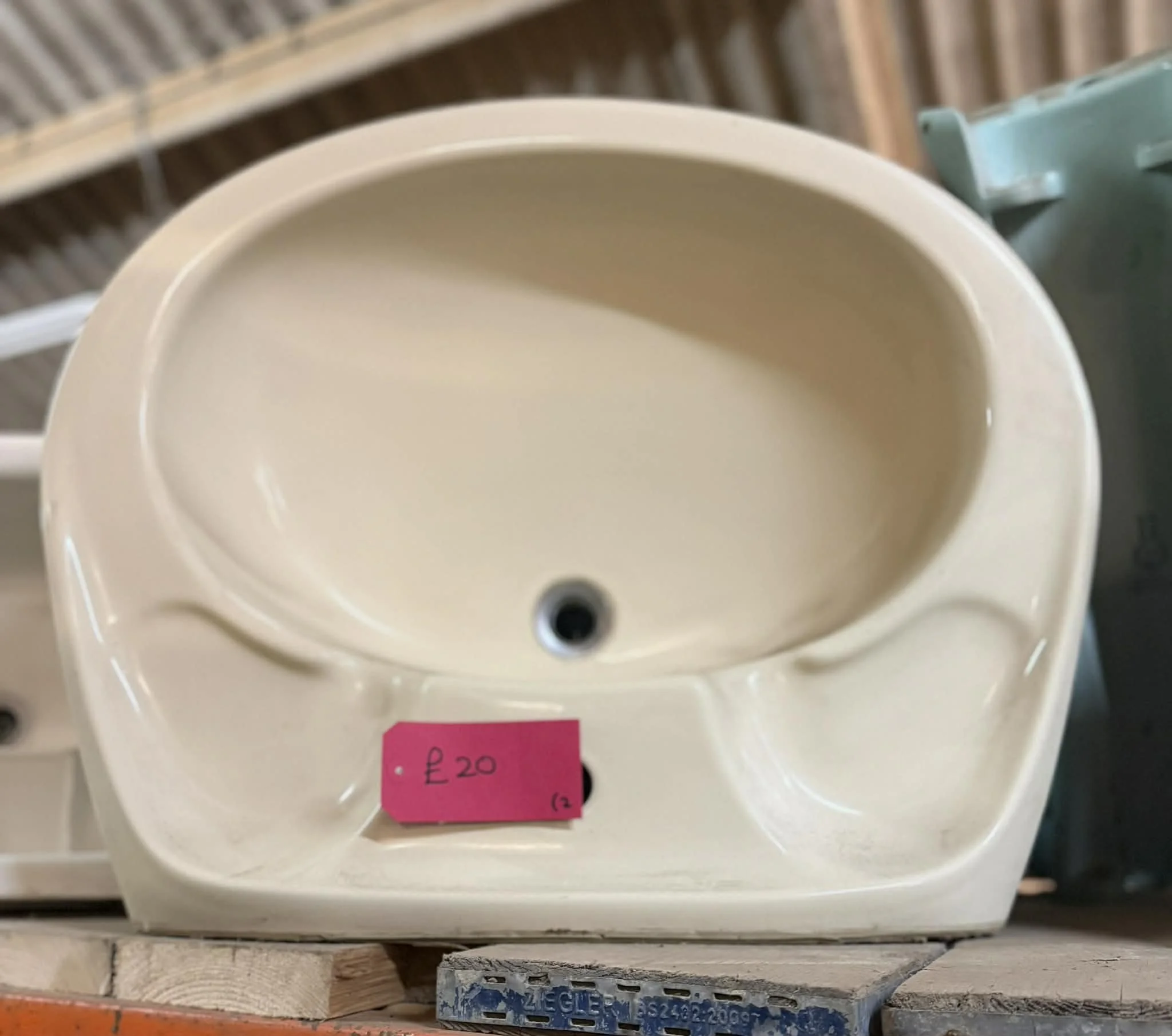Ref 2 - Cream Wall Hung Sink