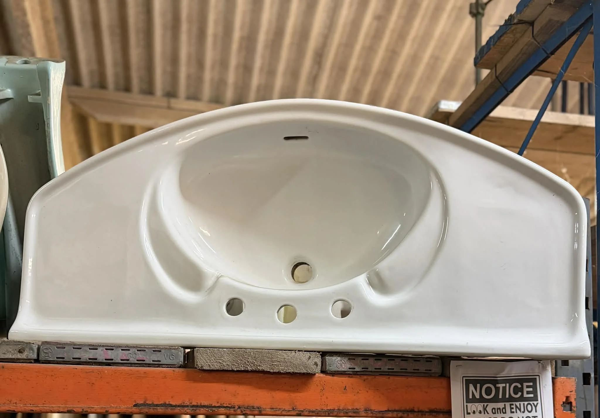 Ref 1 - White Vanity Unit Type Sink