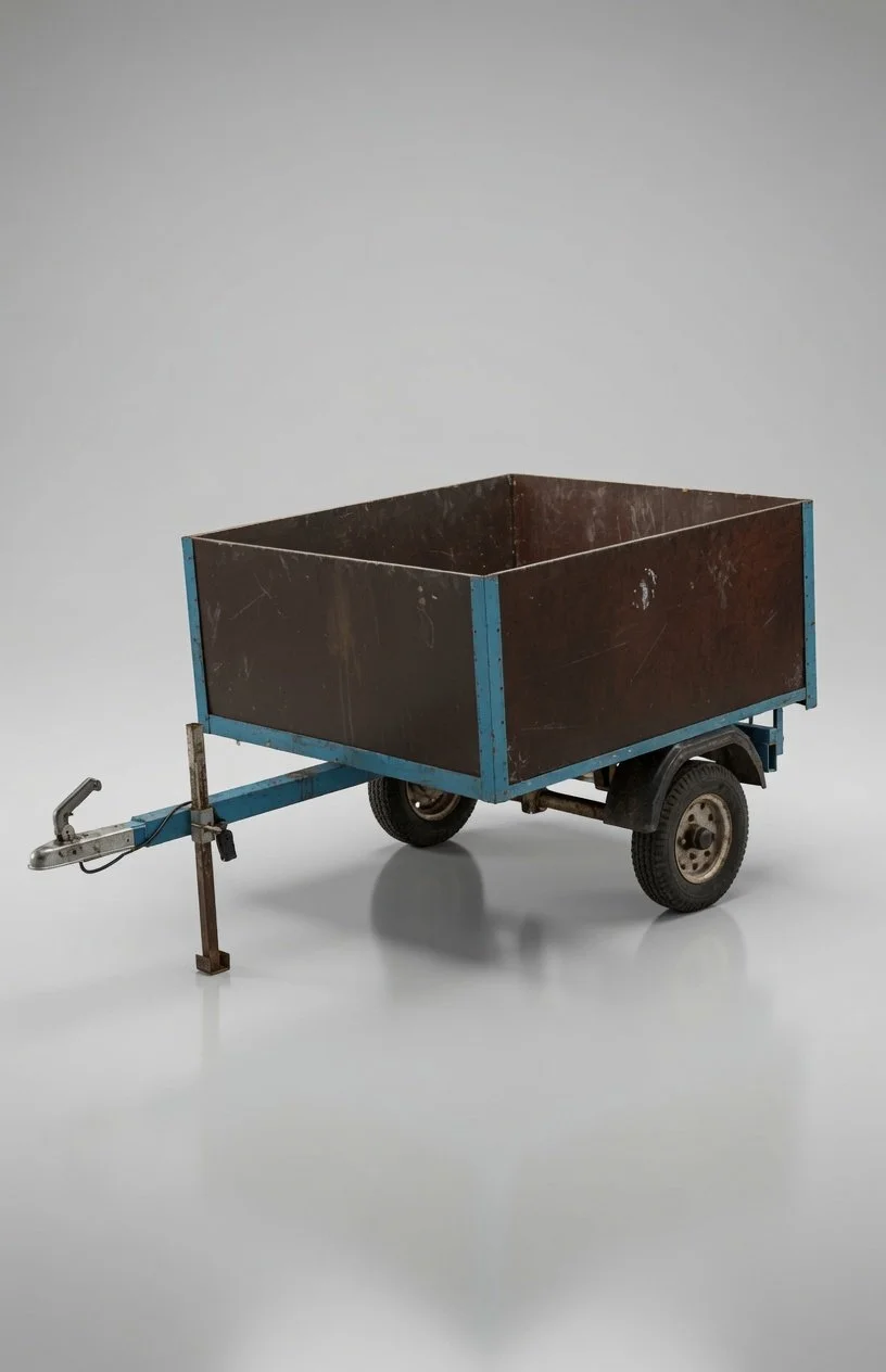 Reclaimed Wooden Garden Box Trailer