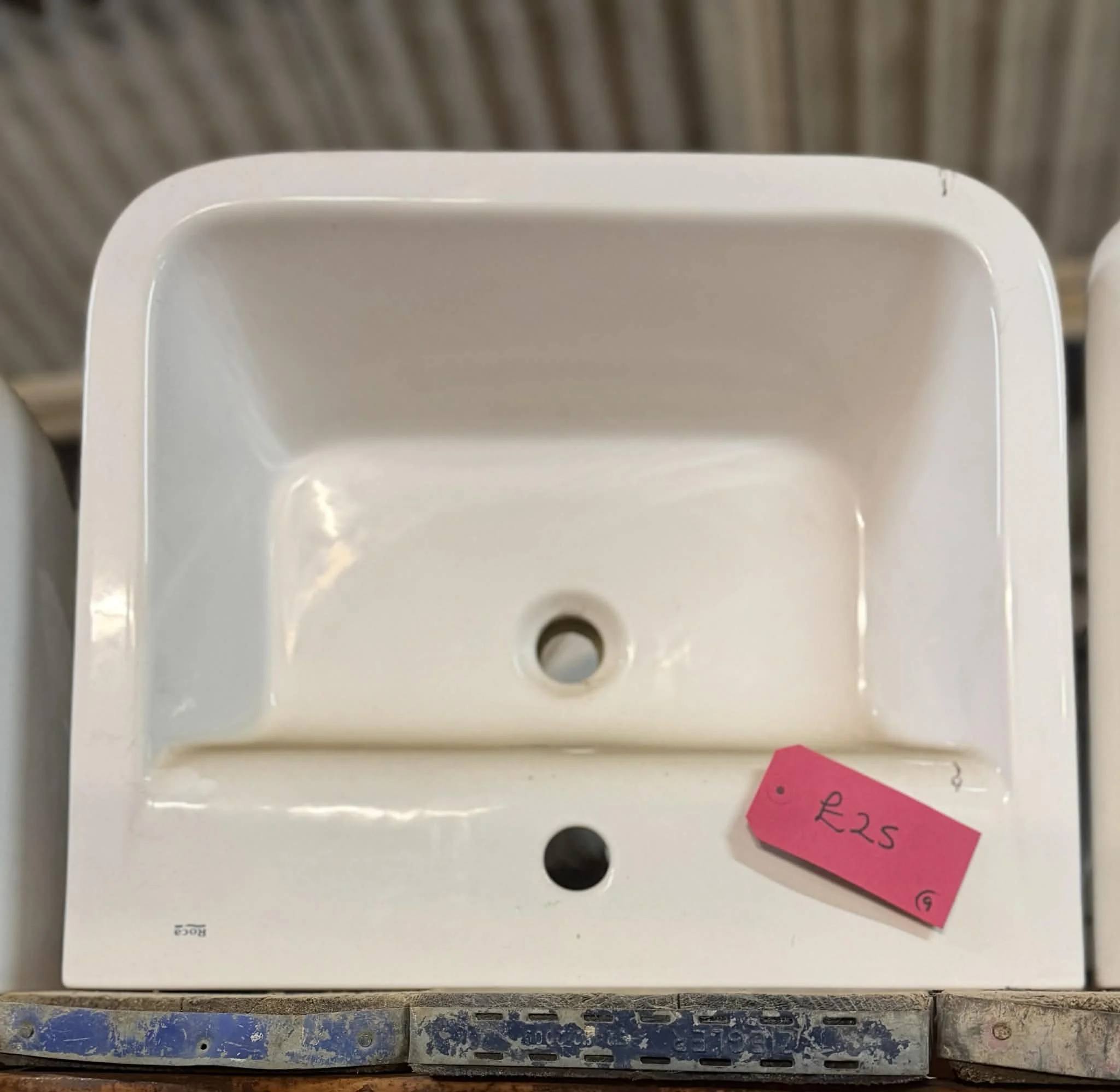 Ref 9 - White  Wall Hung Basin / Sink