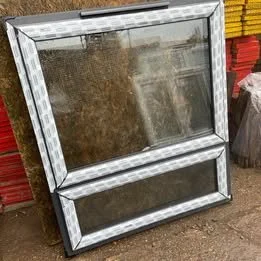 Ref D25 : New UPVC Grey Window