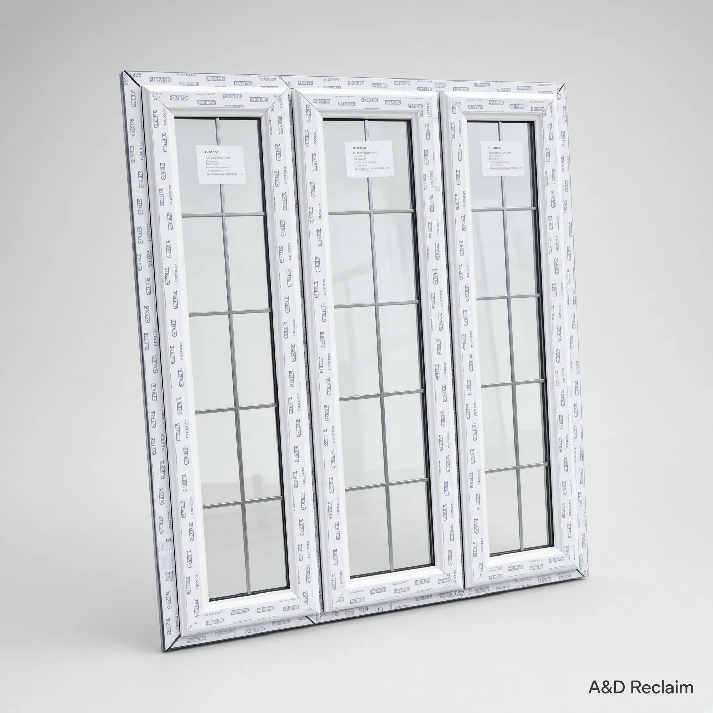 Ref TT1 (N) : New UPVC Black Triple Window