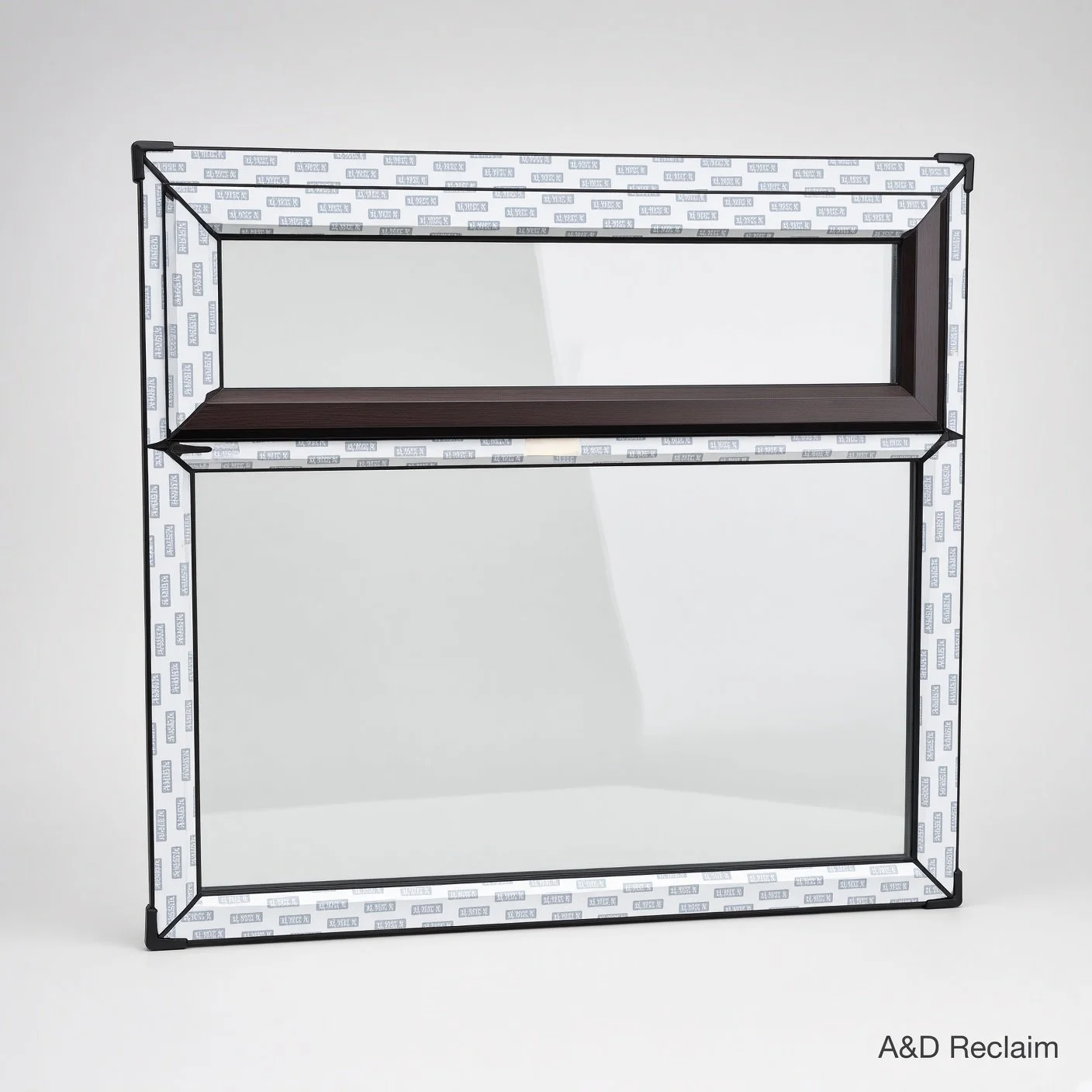 Ref DD6 ( N ) : New UPVC Black Double Window
