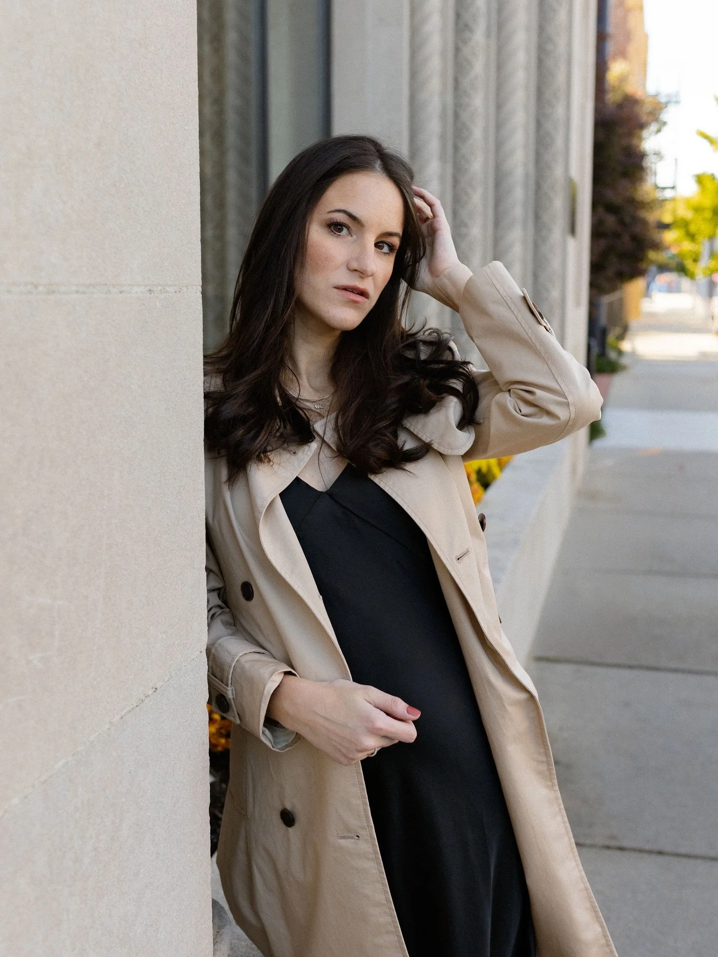 From sunnier, slower days &mdash; when getting dressed was simple and my biggest &ldquo;what if&rdquo; was whether I needed a jacket.

Now I&rsquo;m two weeks from meeting you 🤍 and everything feels softer, fuller, a little more sacred. Holding thes