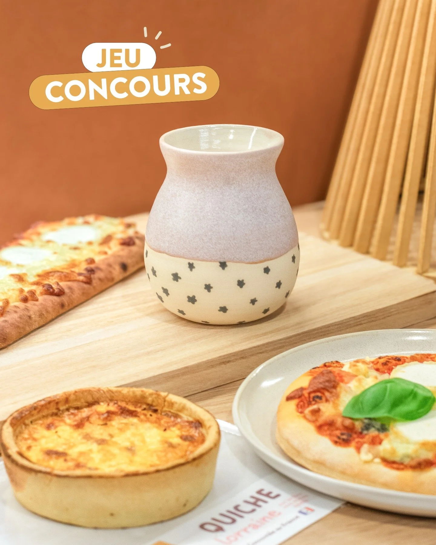🎉 CONCOURS GOURMAND &amp; FAIT MAISON 🎉

On s&rsquo;associe avec la talentueuse @lucie.ceramique pour un concours tout en douceur et en g&eacute;n&eacute;rosit&eacute; 😍

&Agrave; GAGNER :
✨ Un sublime vase fait main par Lucie 
🍕 Un assortiment d