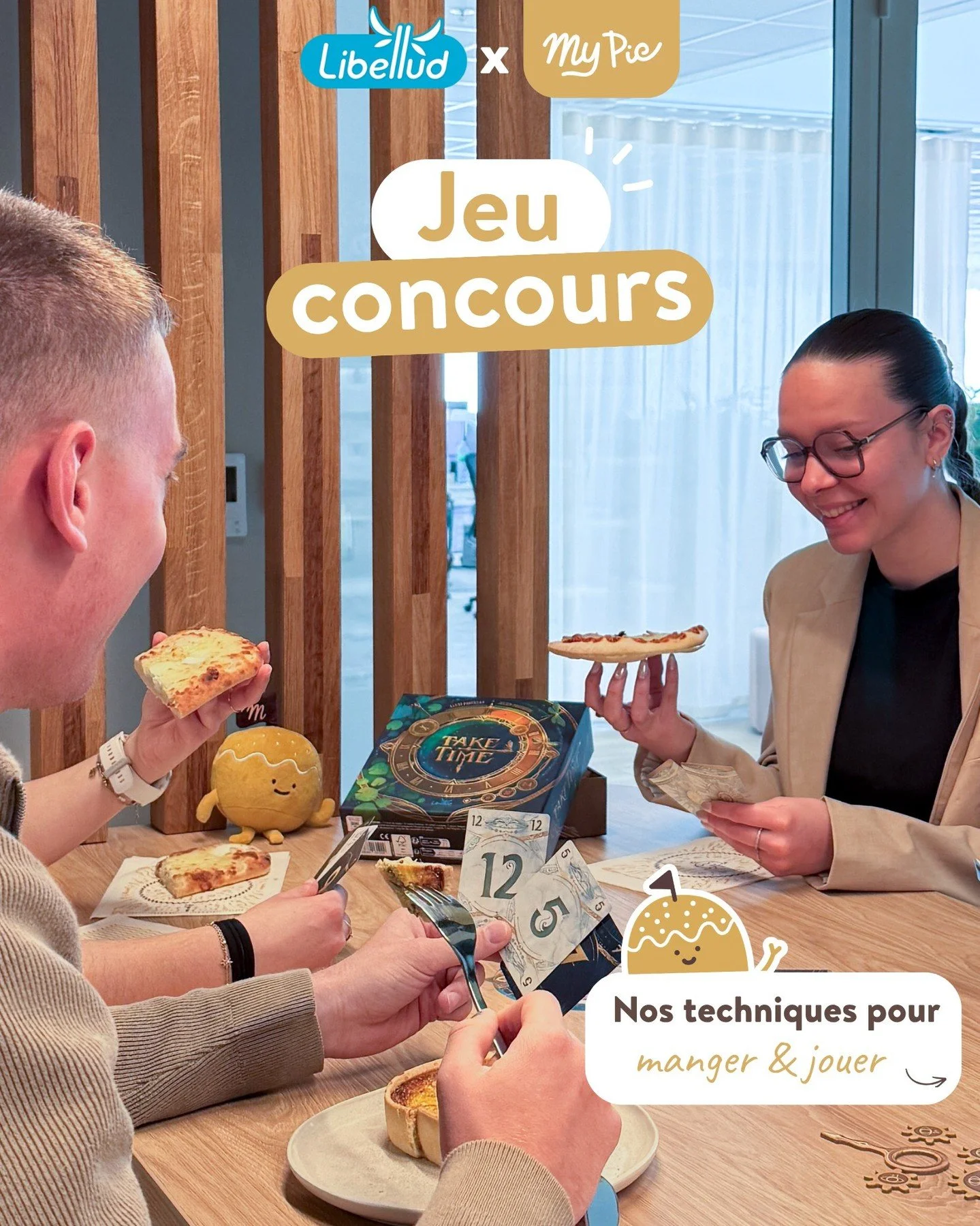 🎲 CONCOURS SP&Eacute;CIAL JOUEURS MALINS🍴
 
Libellud et My Pie s&rsquo;associent pour vous lancer un d&eacute;fi aussi fun qu&rsquo;utile : manger et jouer en m&ecirc;me temps ! 🤭
 
Parce qu&rsquo;on le sait tous, entre les miettes, les cartes qui