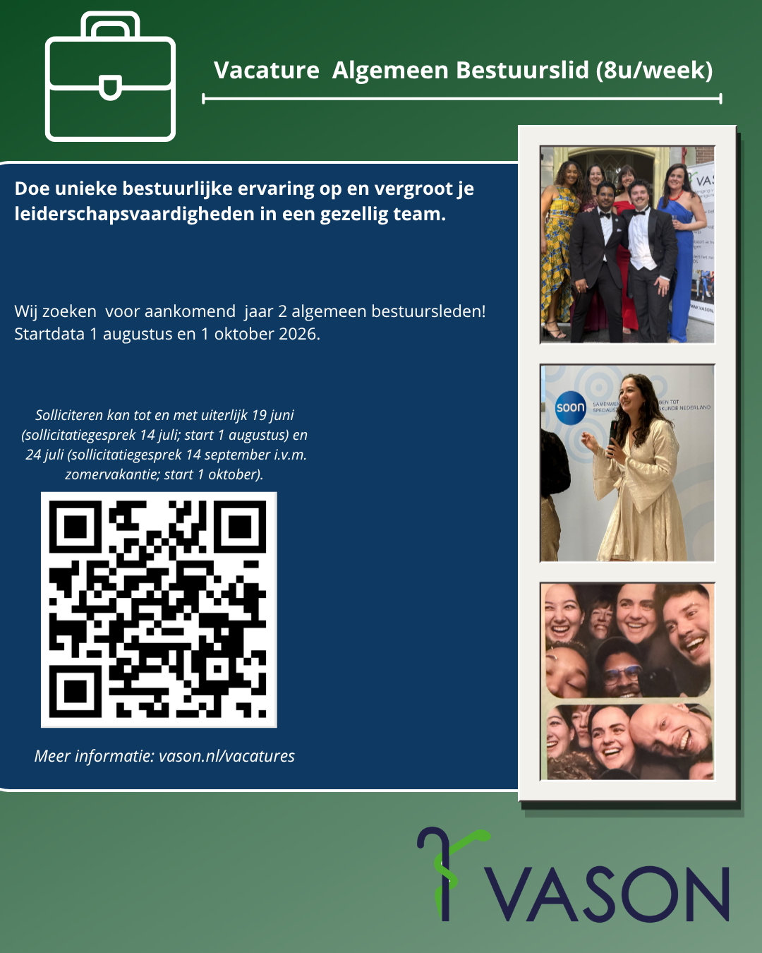Vacature Algemeen Bestuurslid (2x)
