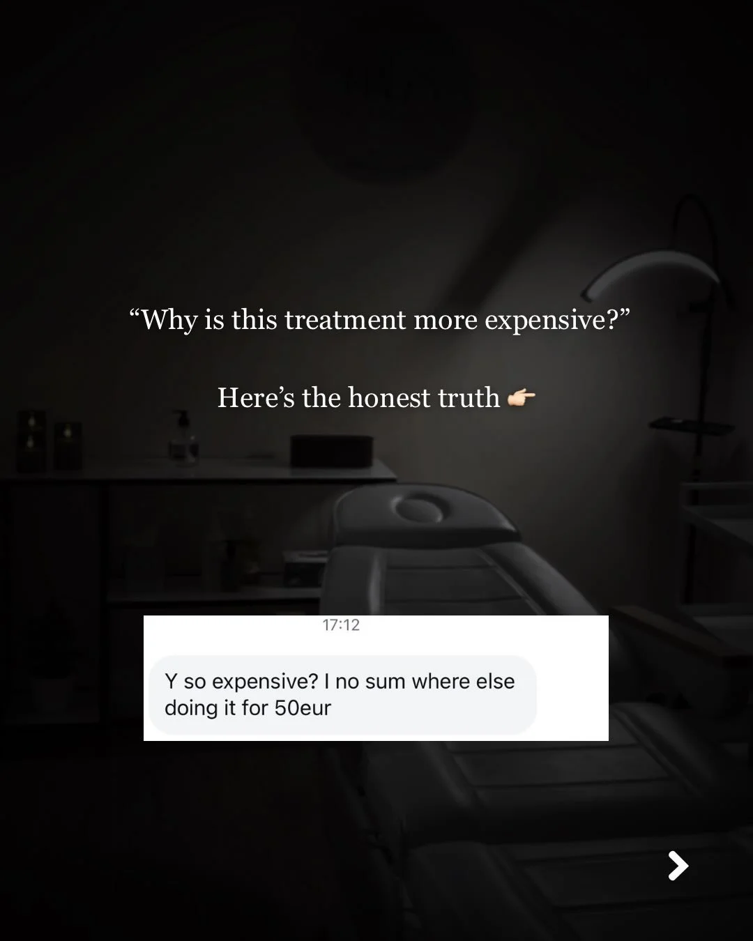 This is not something I usually post but I wanted to address it as I&rsquo;ve been getting a lot of similar messages lately as well as messages asking for free treatments and products. 

While I totally understand people may not be in the position to