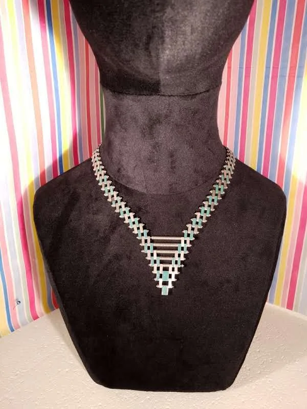 Art Deco Jakob Bengel Mauerwerk Necklace.