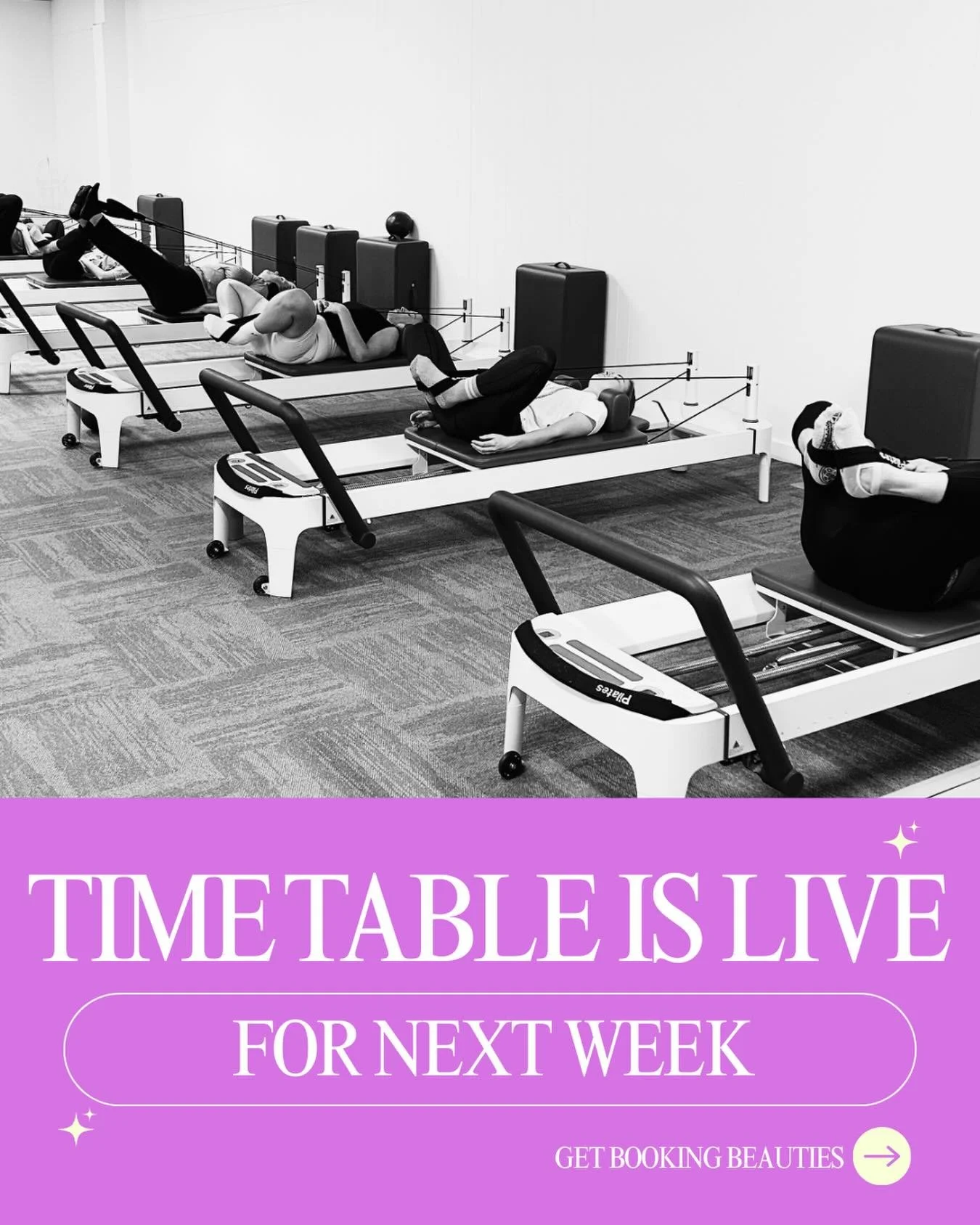 Next week classes are LIVE on the timetable beauties. 

A little shuffle in times, just for next week (nothing dramatic I promise). 

Same good vibes, awesome tunes and the best trainers you can get (in my opinion anyways). Double check your time slo