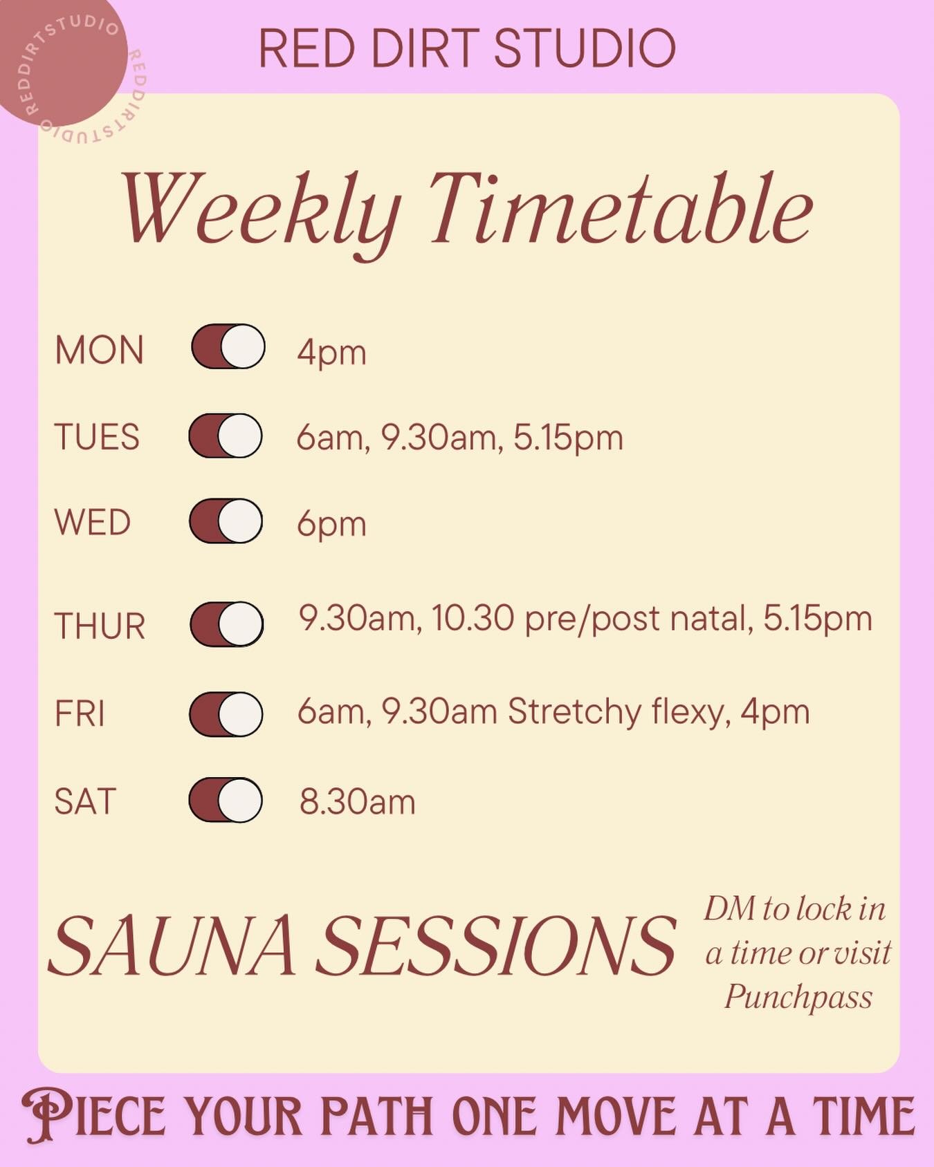 Same crew, fresh week, lots of burn 🔥

Our timetable is stacked with feel-good movement, layered options and elite banter.

All levels. All welcome. Always a vibe.

#pilatesstudio #reformerpilates #pilatescommunity #movementismedicine #pilatesisfore