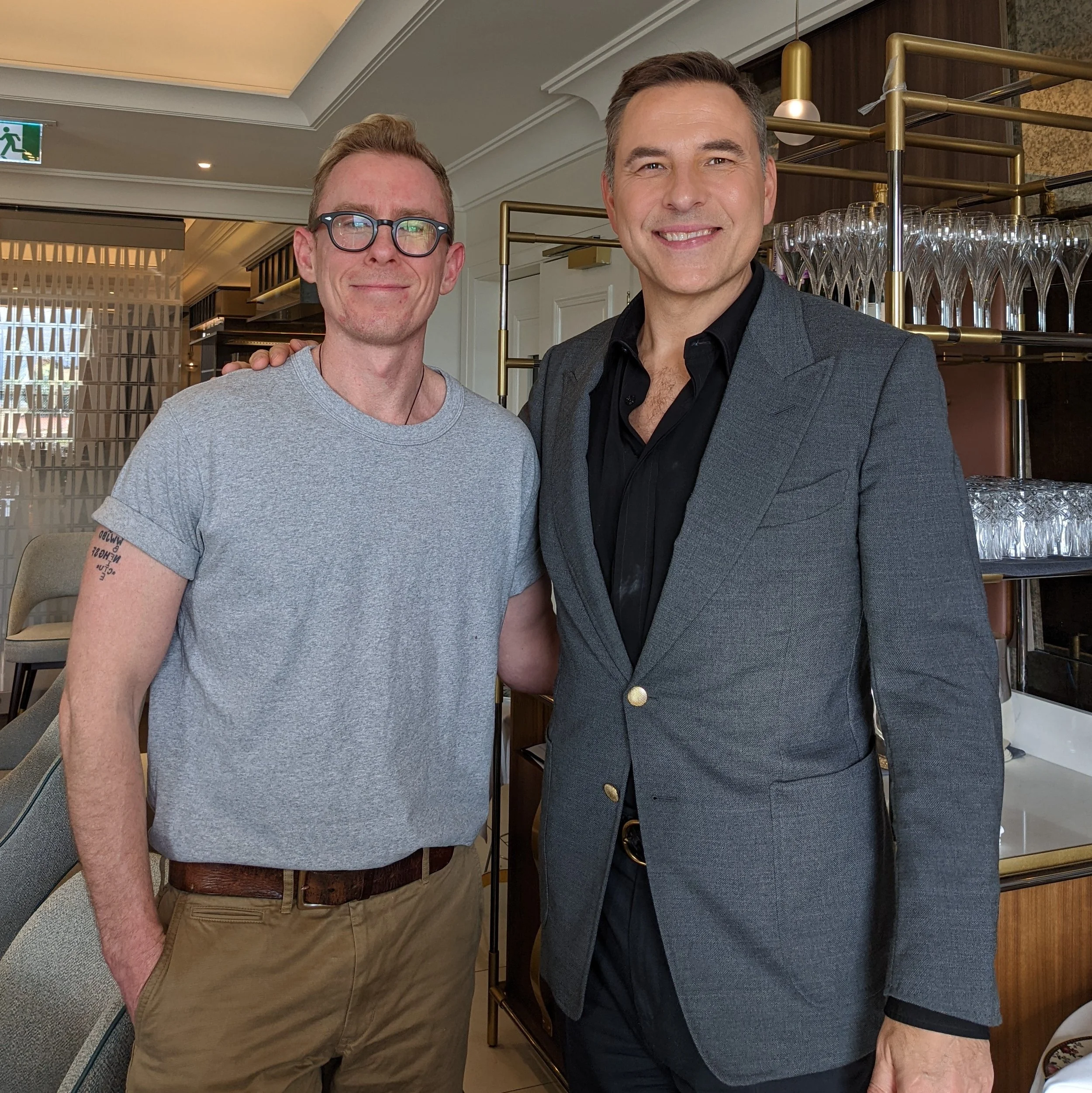 With David Walliams