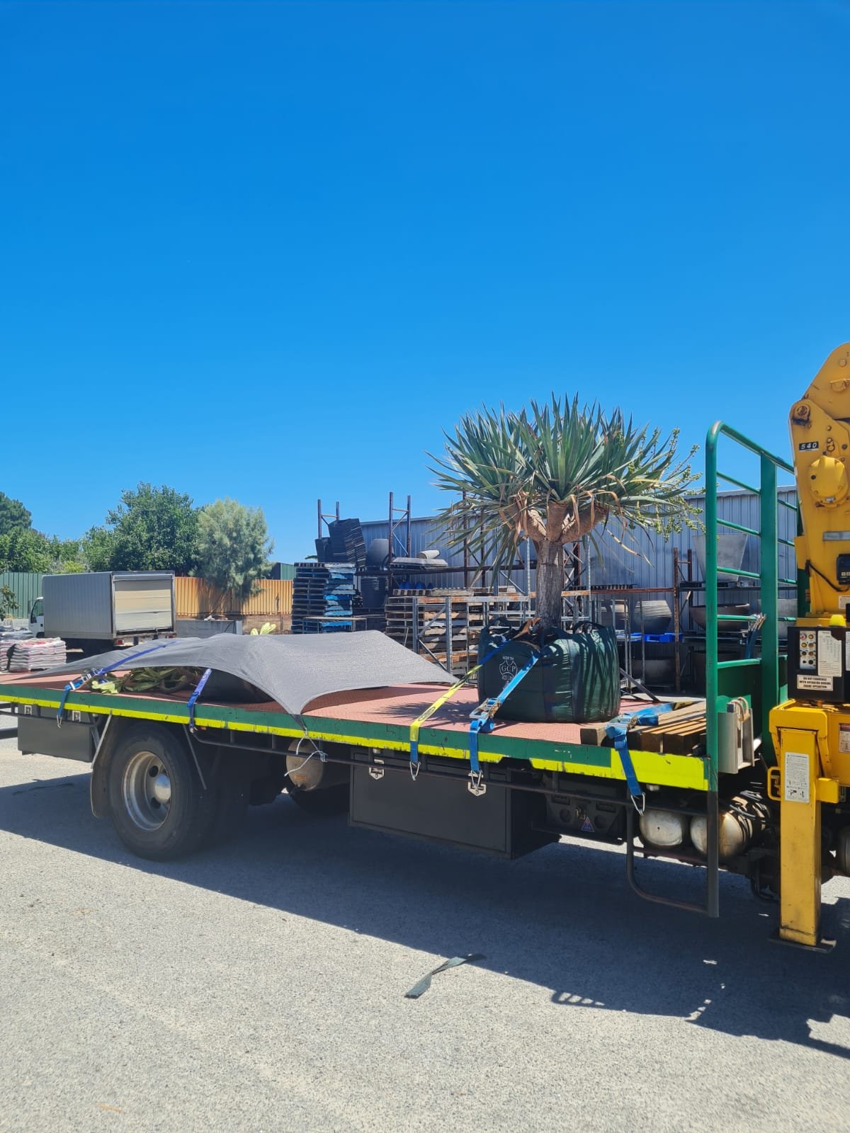 Slew Hiab Serices Perth, crane truck hire, tony and sons, landscaping transport, tree removal perth, tree relocation service perth
Green and Gold Hiab Hire
Wet Hiab Truck Hire