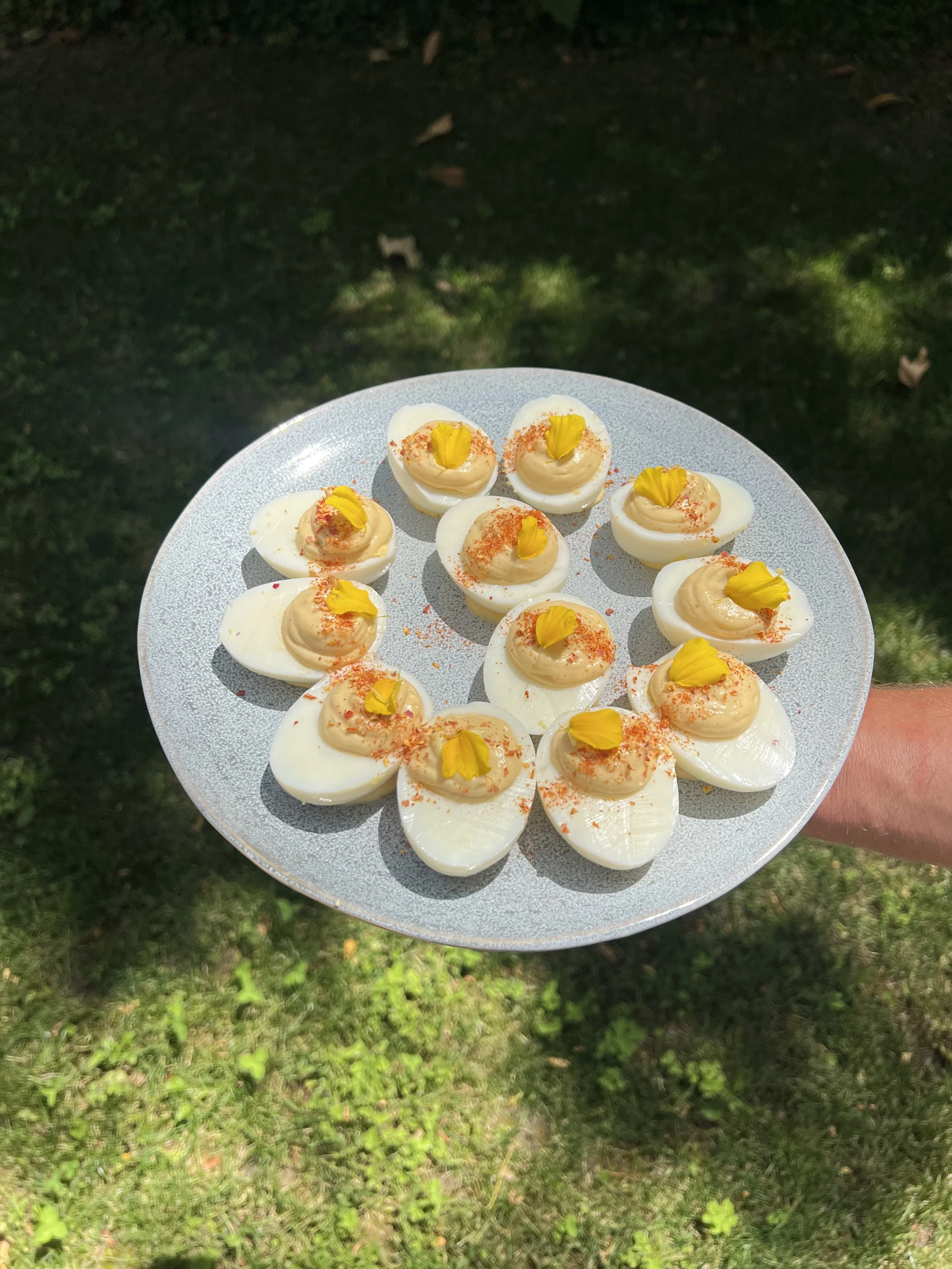 Œufs mayonnaise - Cuisine Végétarienne - Cheffe privée - Retraite de Yoga