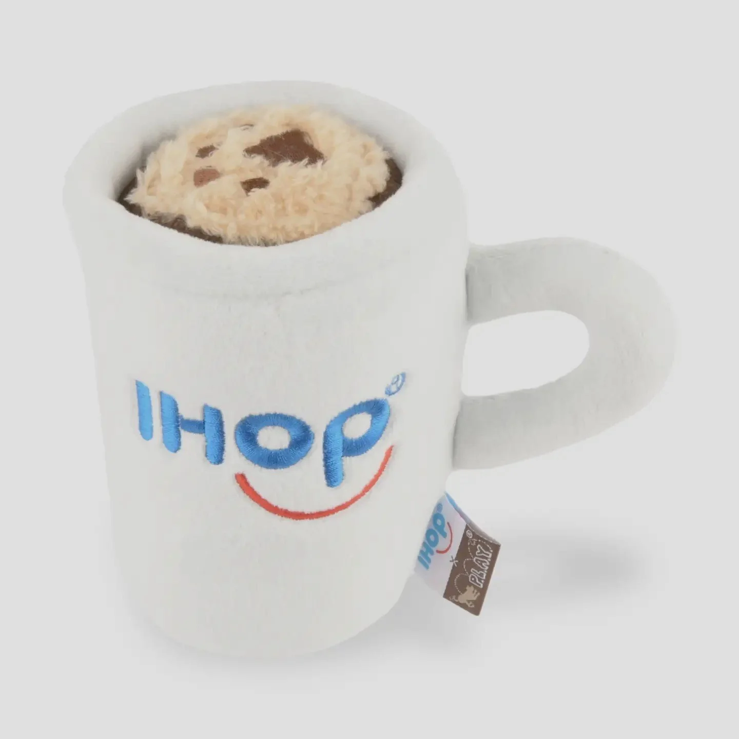 P.L.A.Y. x IHOP barking bean brew coffee mug plush dog toy officially licensed